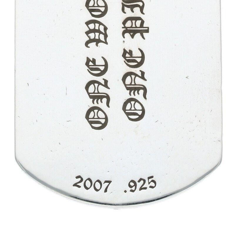 Chrome Hearts Chrome Hearts Flairnie Silver Dog Tag Necklace Size ONE SIZE - 4 Thumbnail