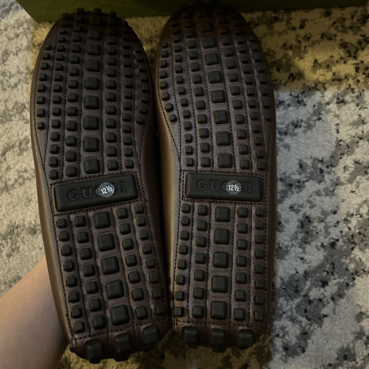 Gucci Gucci Horsebit Detail Leather Loafer Moccasin Leather Size US 12.5 / EU 45-46 - 4 Thumbnail