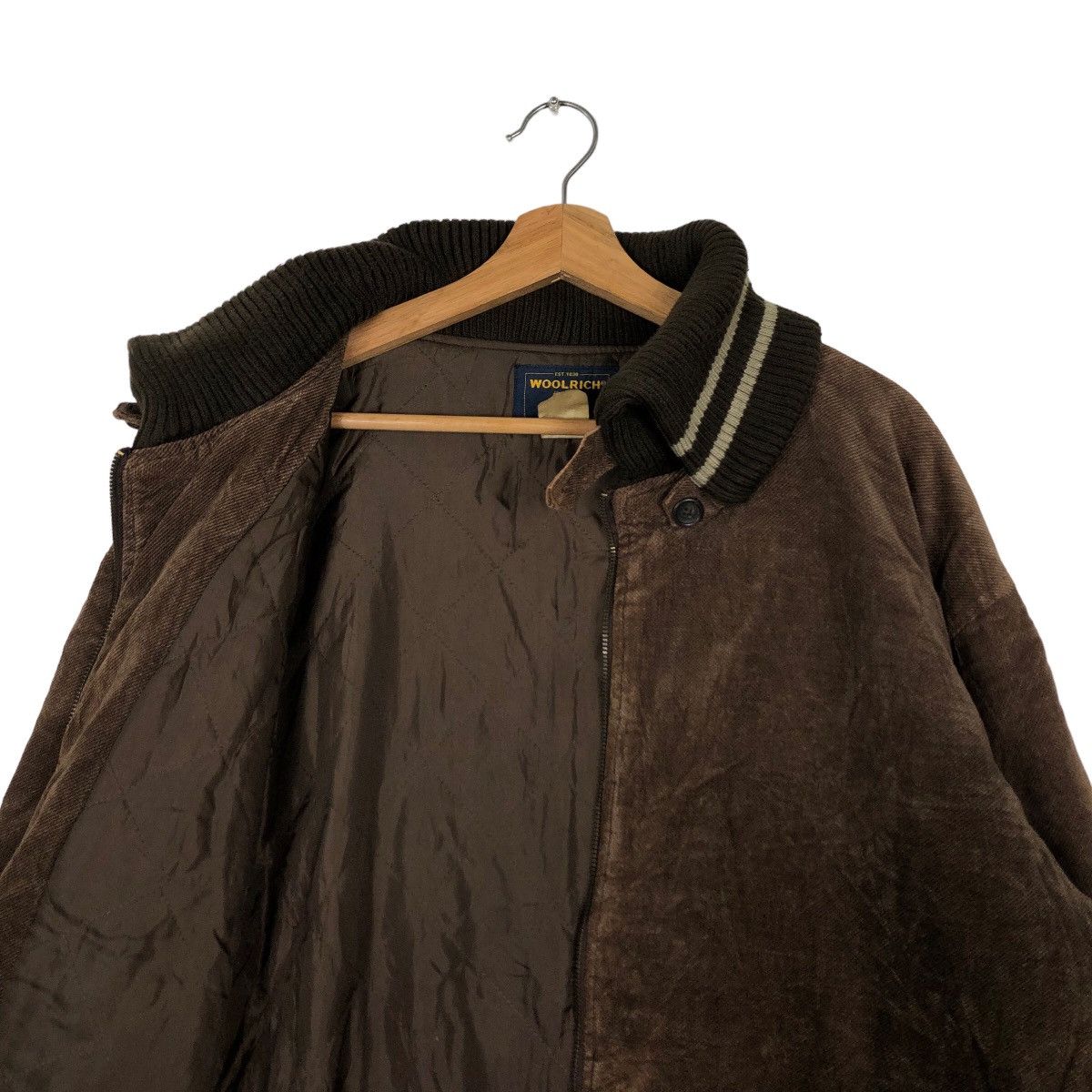 Woolrich Woolen Mills 🔥90’s VELVET BOMBER JACKET WOOLRICH WORKER Size US L / EU 52-54 / 3 - 10 Thumbnail