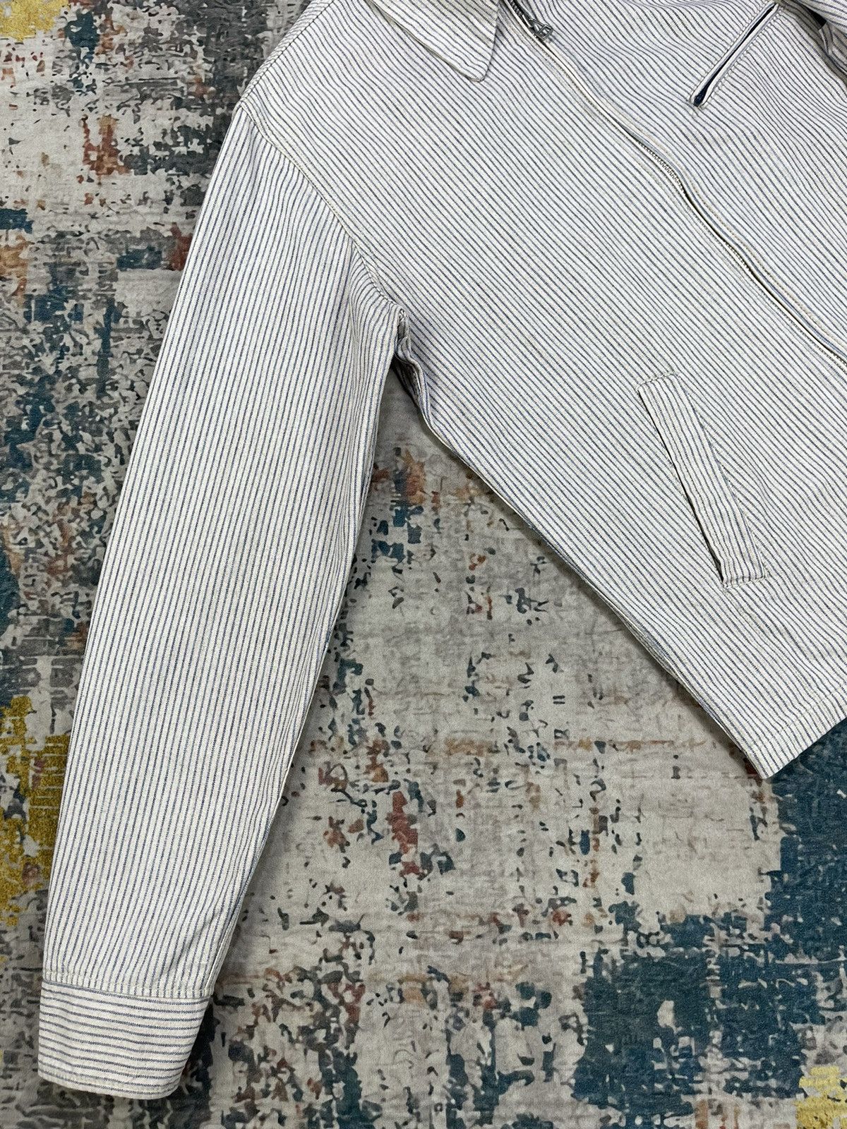 Blue Blue Japan Vtg Blue Blue Japan Hickory Stripe Work Jacket Size US XS / EU 42 / 0 - 8 Thumbnail