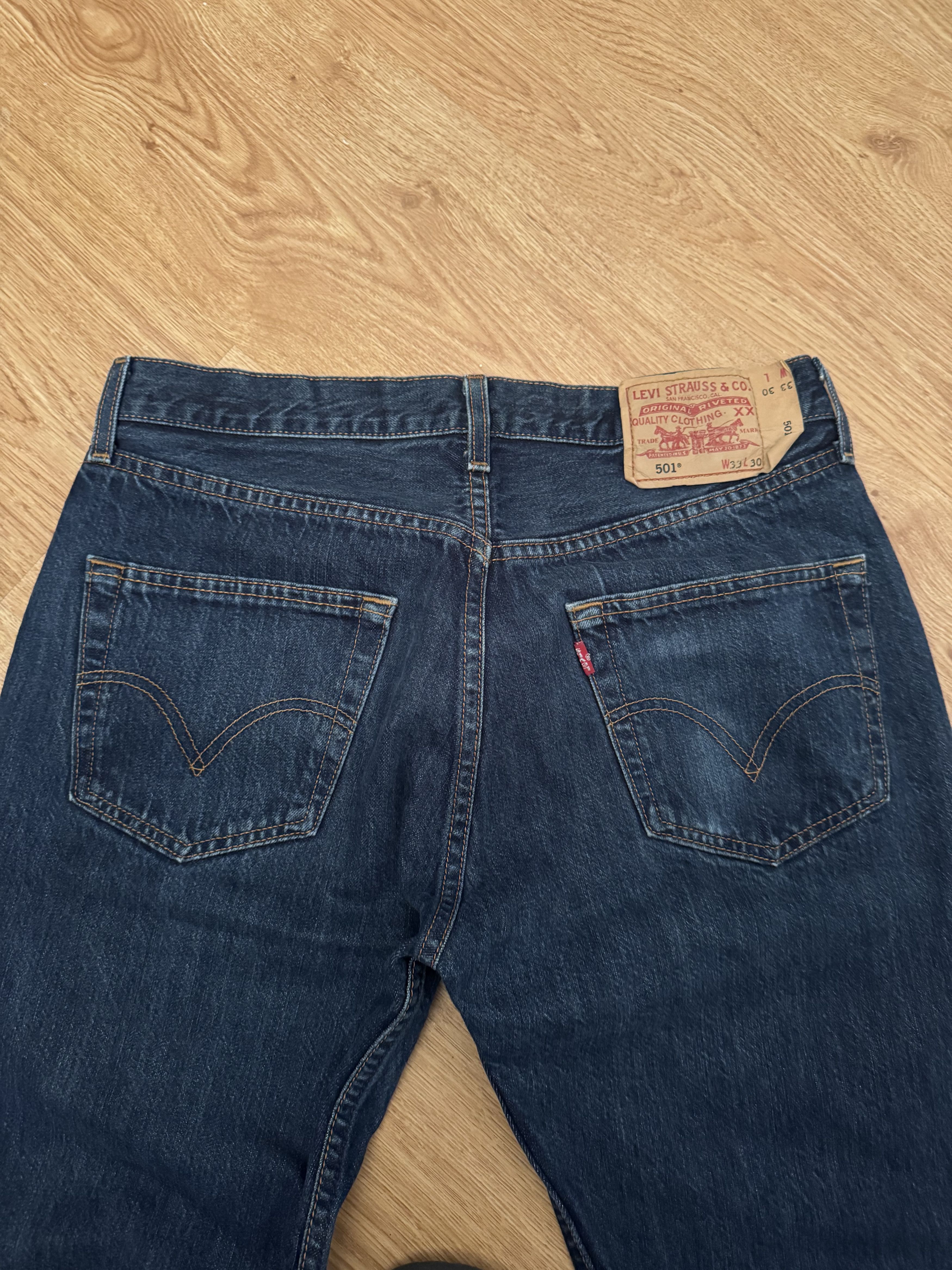 Levi's Vintage 2000s Levis 501 Denim Jeans Size 33x30 Size US 33 - 3 Thumbnail