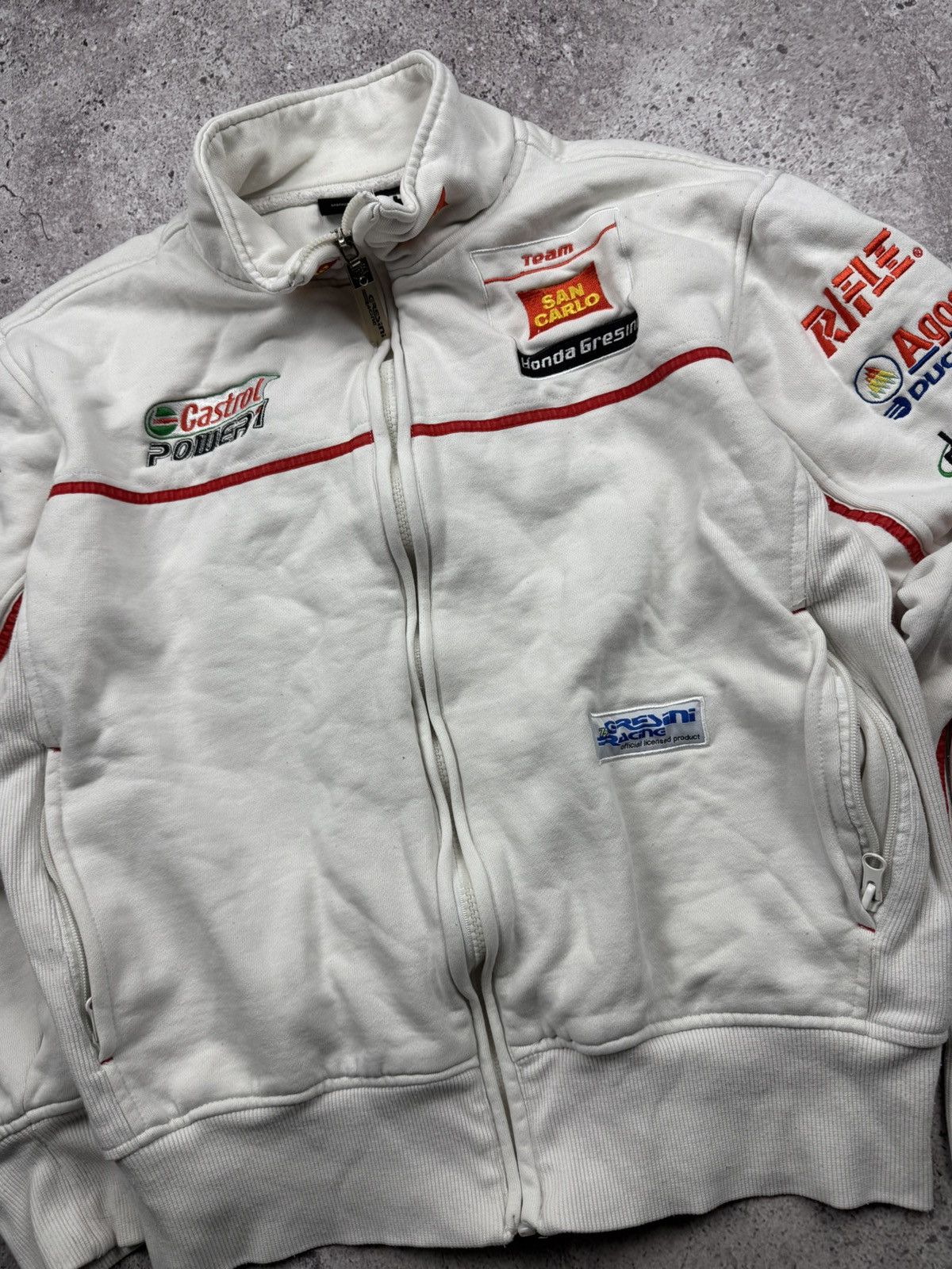 Honda 🔷Vintage Honda Racing Track Zip Jacket 90s Japanesse🔷 Size US S / EU 44-46 / 1 - 7 Thumbnail