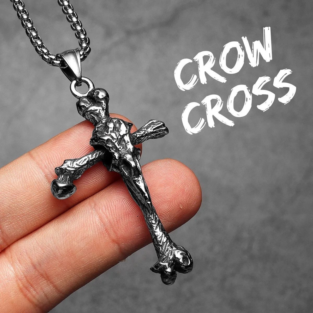 Other Crow Bone Cross Pendant Accessories Necklace Gifts Size ONE SIZE - 7 Thumbnail