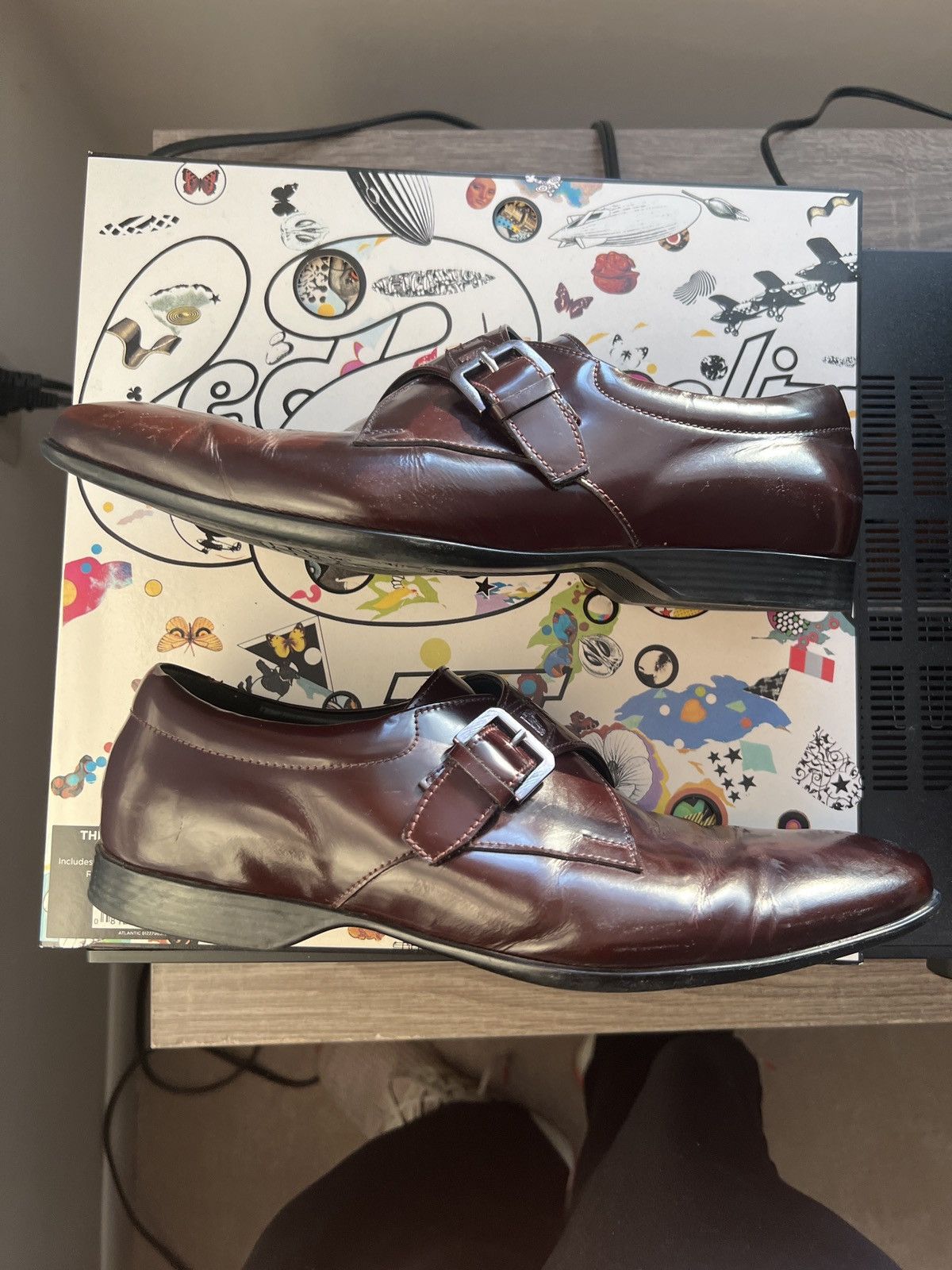 Versace Versace Single Monk Strap Dress Shoes Size US 7 / EU 40 - 3 Thumbnail
