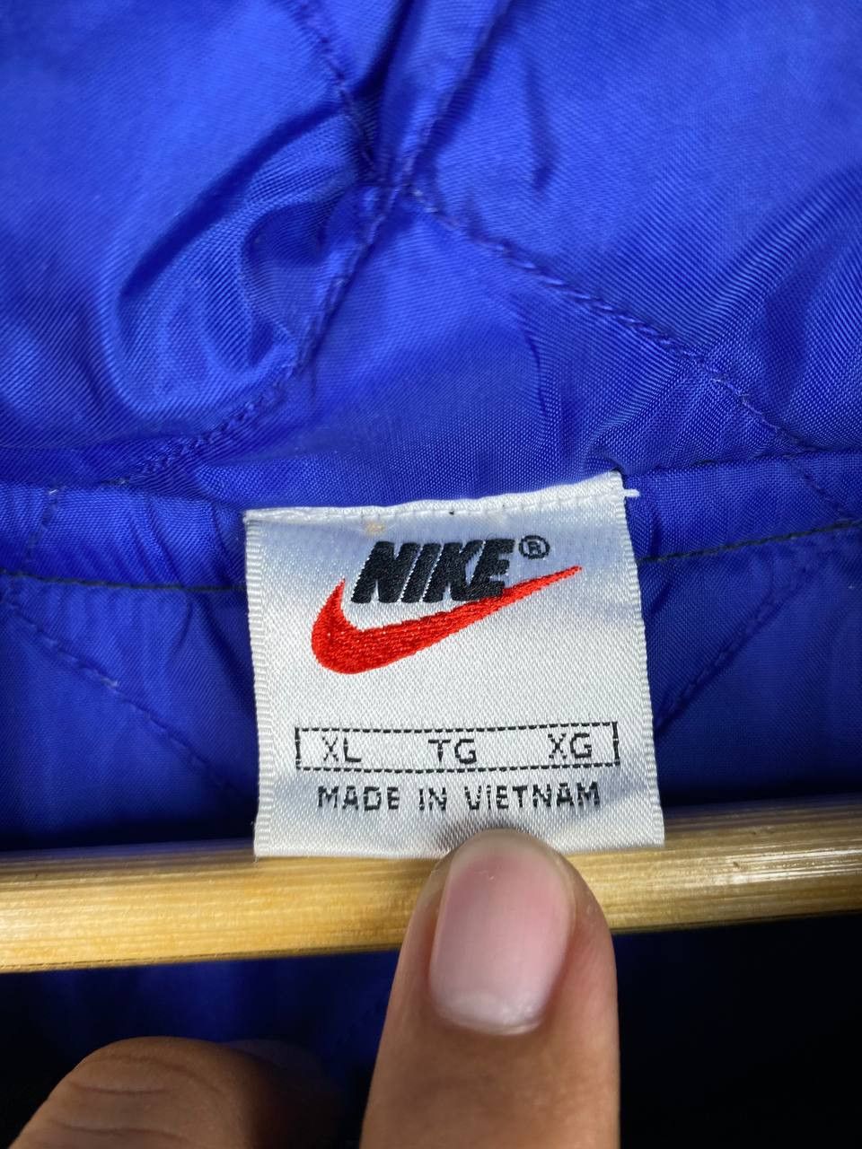 Nike vintage 90s nike thin puffer quilted lining jacket Size US XL / EU 56 / 4 - 6 Thumbnail