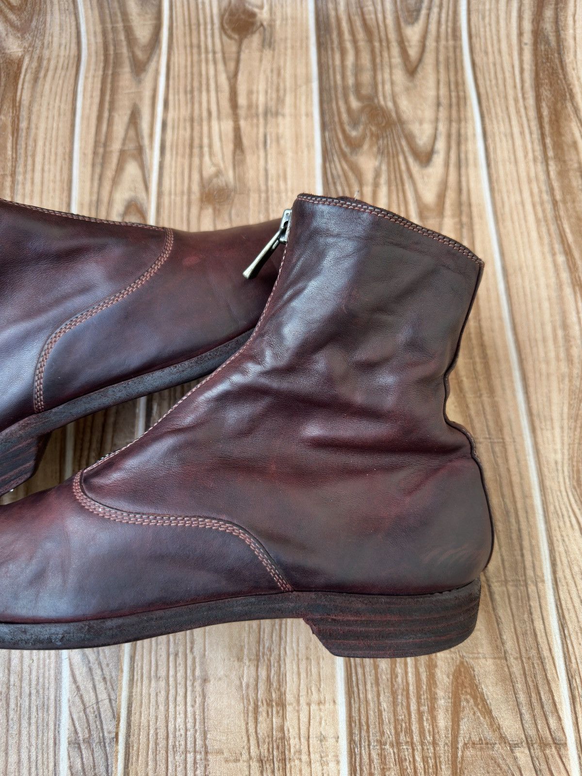 Guidi Guidi 210 Soft Horse Leather Front Zip up Boots Size US 7 / IT 37 - 8 Thumbnail