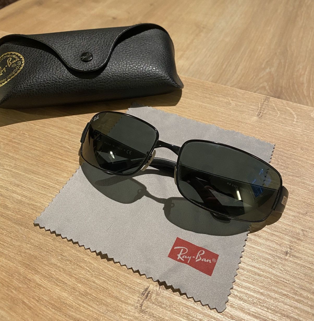 RayBan Ray-Ban RB3421 Black Sunglasses Size ONE SIZE - 1 Thumbnail