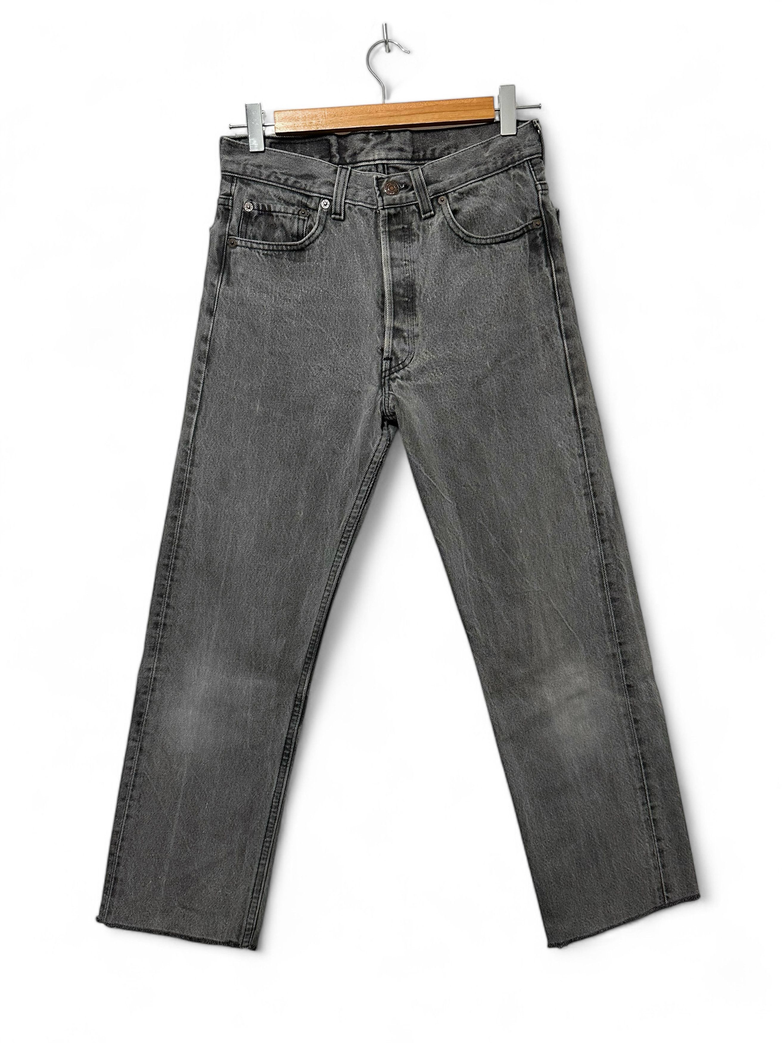 Levi's Levi's Vintage Gray Washed High Rise Button Fly Jeans (S) Size 29" - 1 Thumbnail