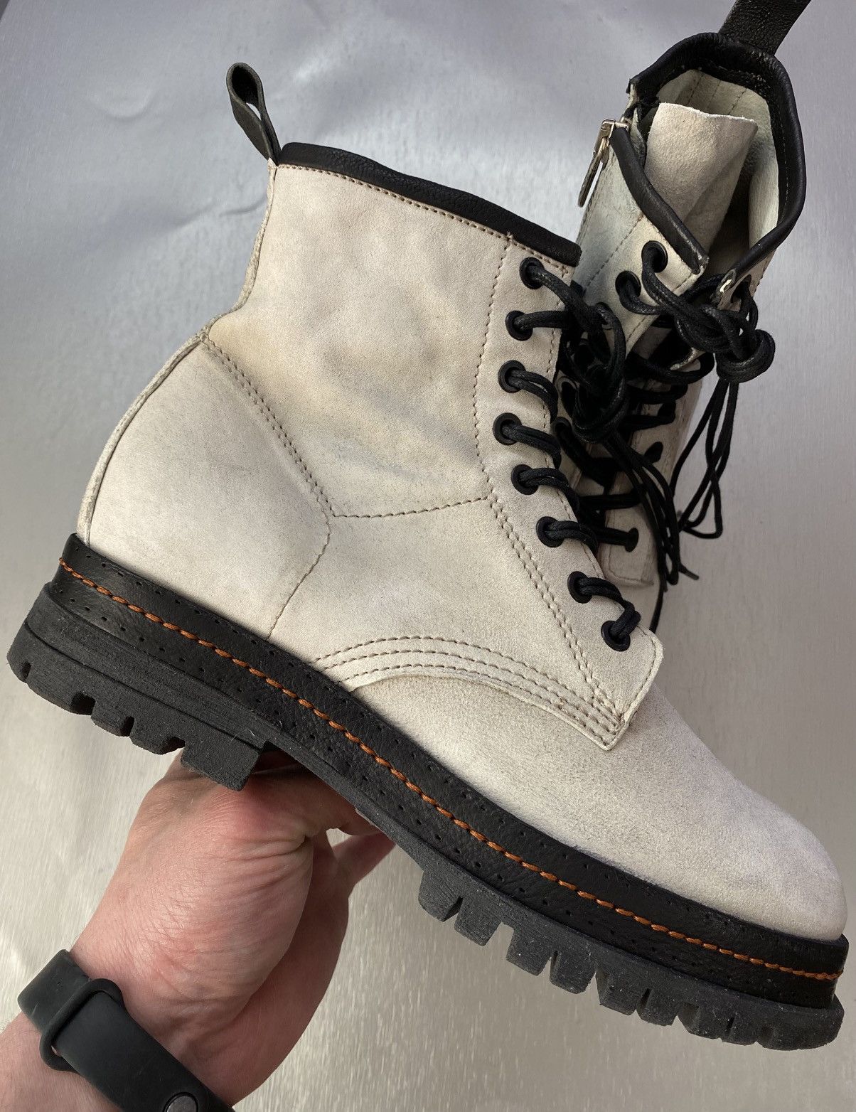 A.S.98 A.S.98 "Hubie" Cream/gray Womens Boots Size US 9.5 / IT 39.5 - 1 Thumbnail