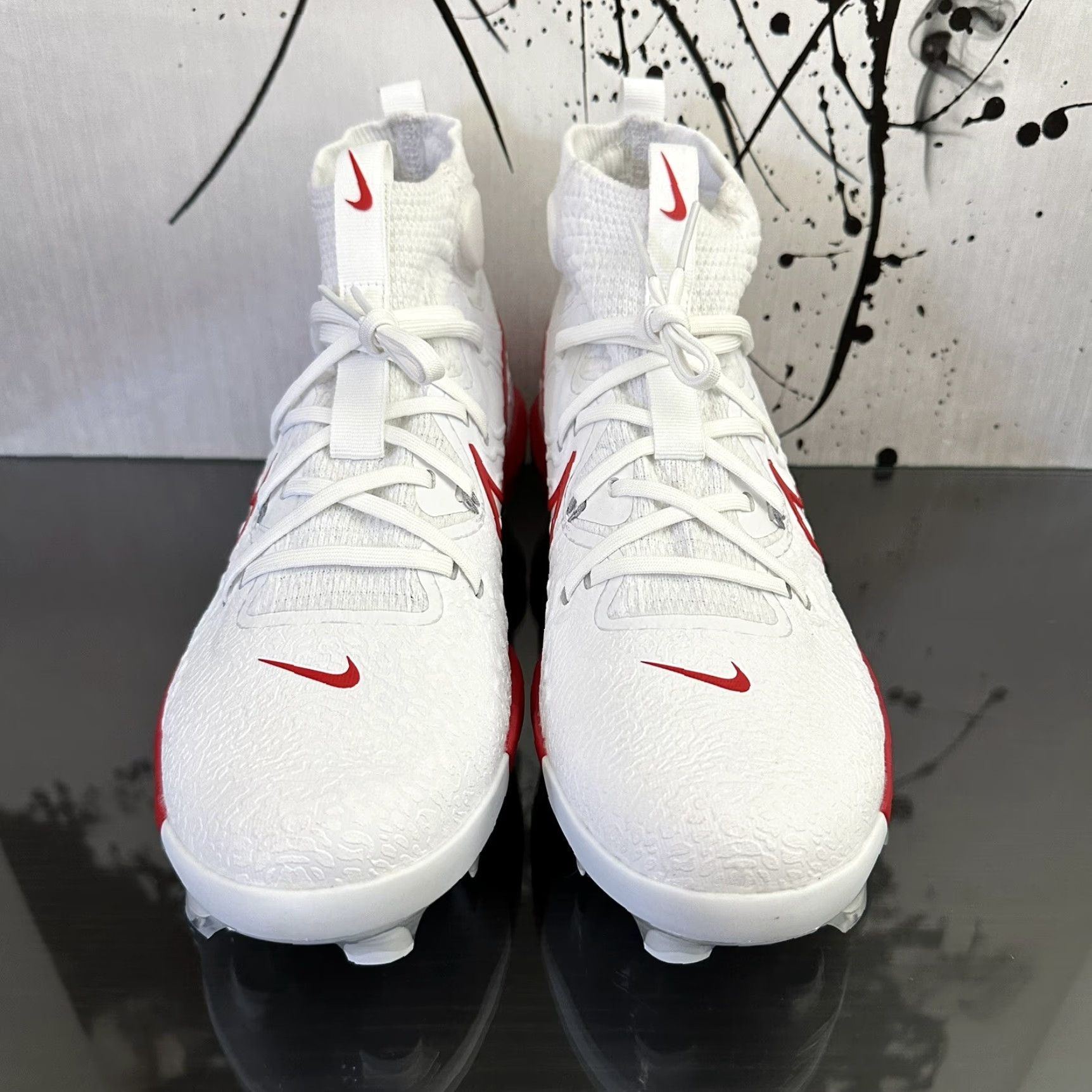 Nike Nike Alpha Huarache NXT Baseball Cleats Mens 14 White Red DJ6519 001 - Nike Alpha Huarache Cleats Men's 14 White Red Size US 14 / EU 47 - 2 Thumbnail