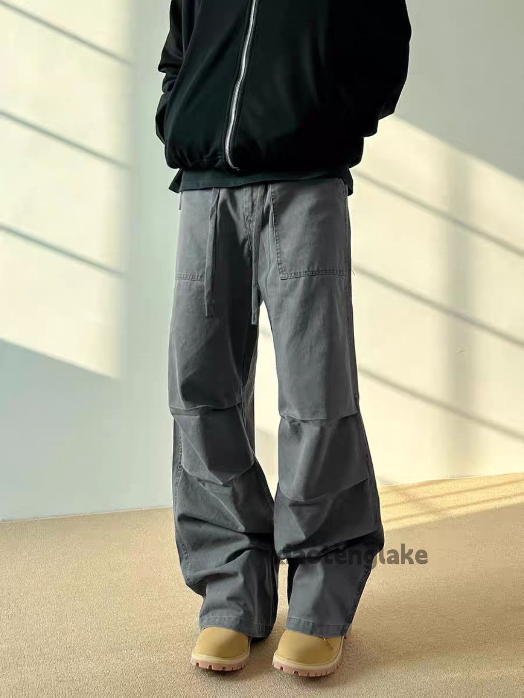 Designer × Japanese Brand × Vintage utility skate hiphop loose baggy pleated work cargo pants Size US 32 / EU 48 - 4 Thumbnail