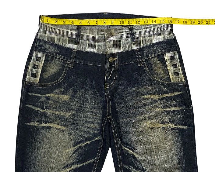 PPFM PPFM Double Waist Mud Wash Denim Pants Size US 32 / EU 48 - 15 Thumbnail