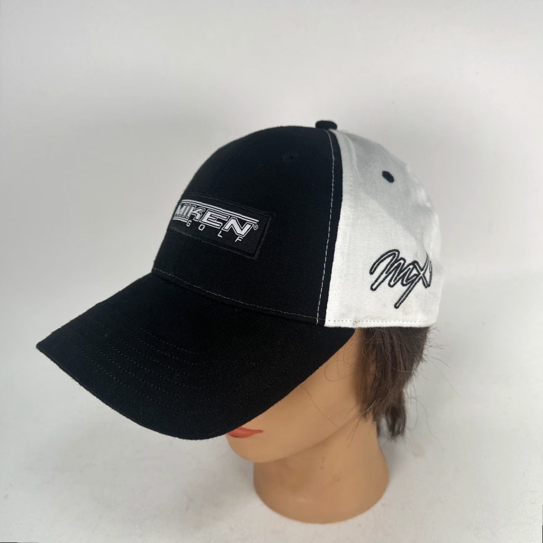 Vintage VINTAGE Miken Golf MX1 Hat Adjustable Rare MIKEN Hat Black Adjustable New Read Description Size ONE SIZE - 2 Thumbnail