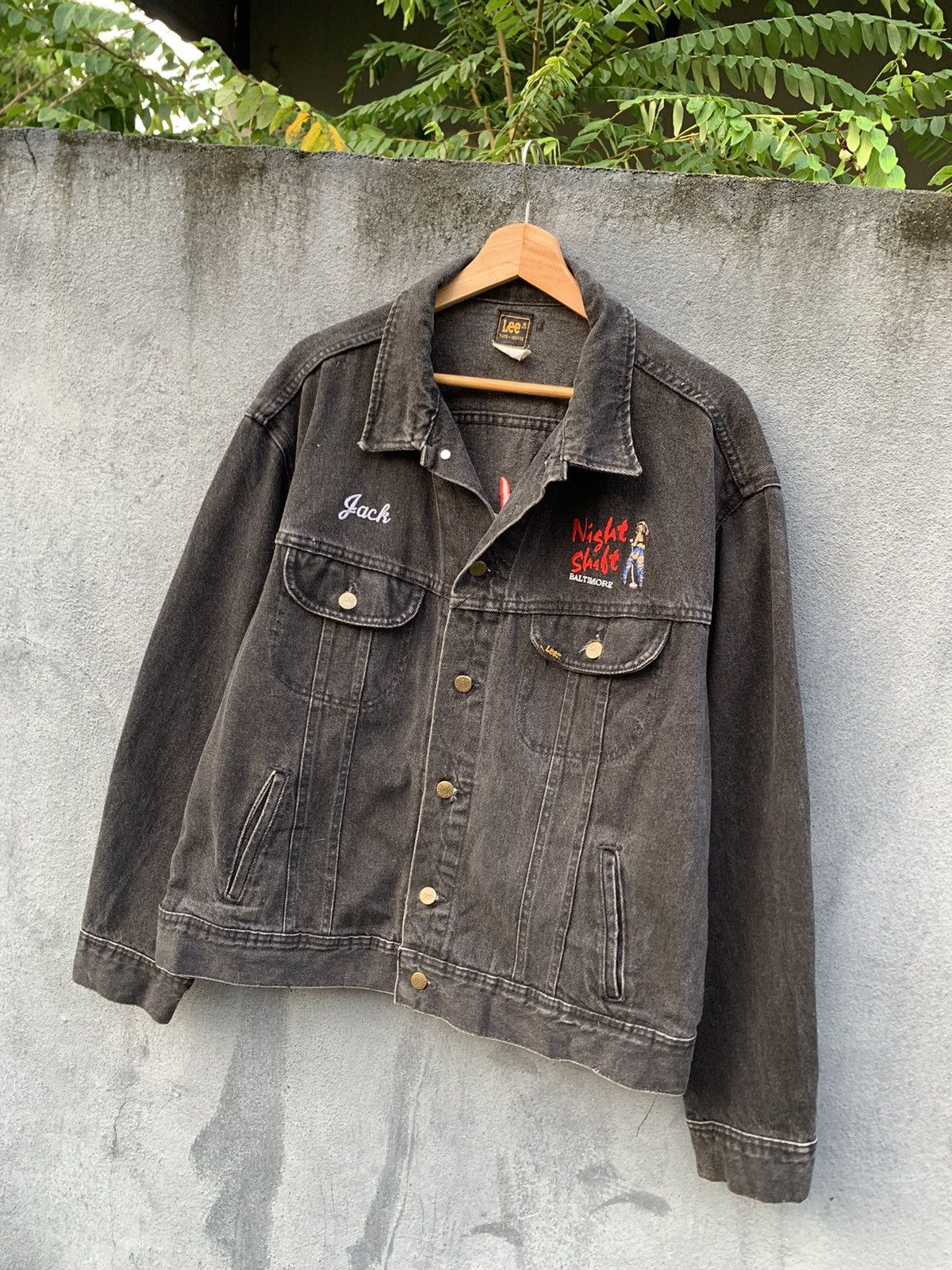 Lee 👹VINTAGE LEE STORM RIDER BAR TEES TRUCKER JACKET Size US M / EU 48-50 / 2 - 8 Thumbnail