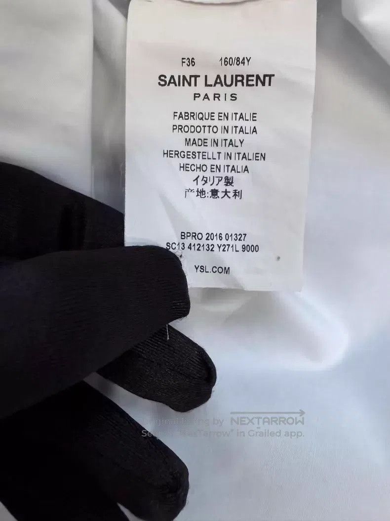 Saint Laurent Paris Saint Laurent Paris White Accordion Pleat Shirt i Size XS / US 0-2 / IT 36-38 - 4 Thumbnail
