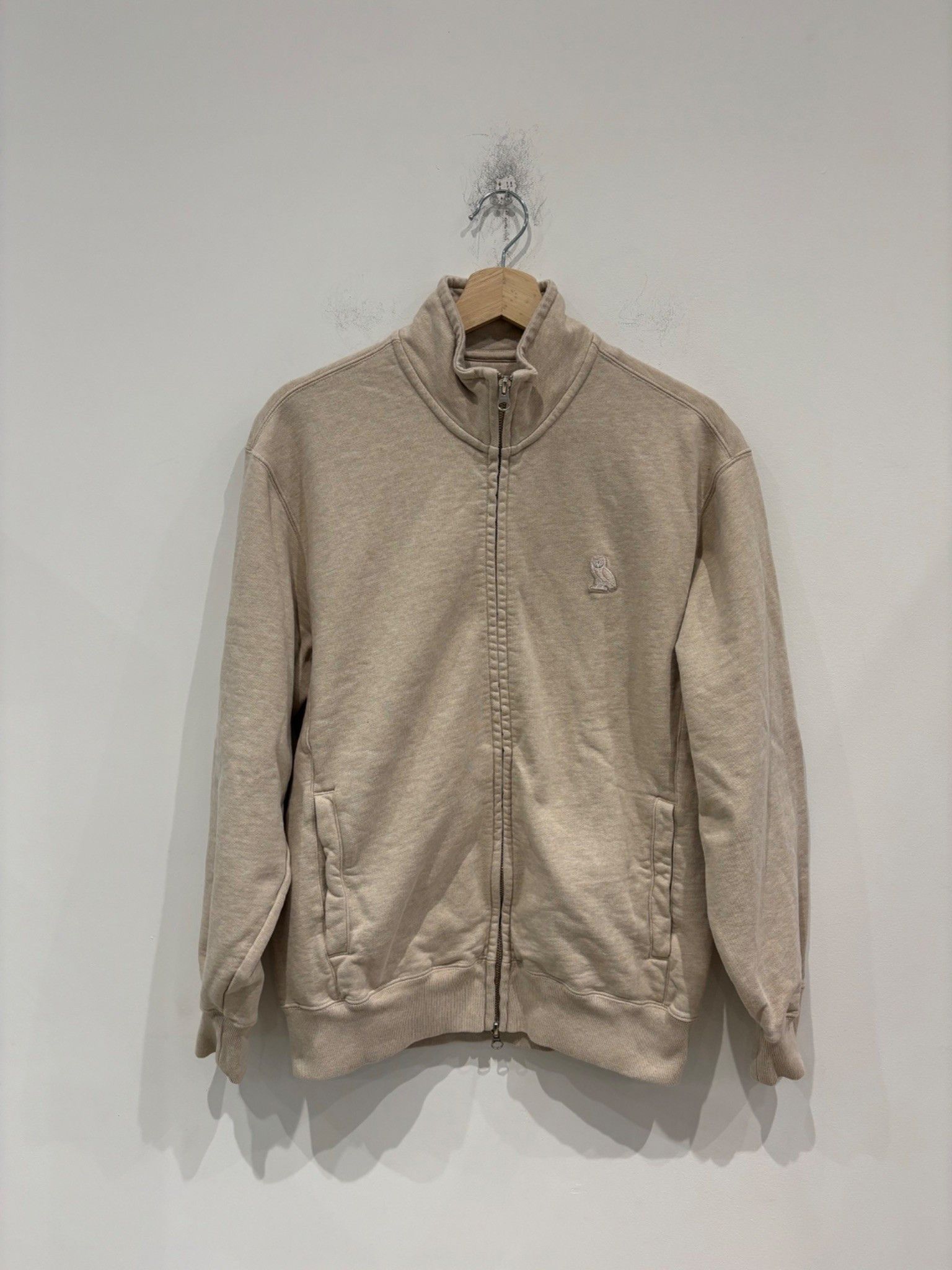 October's Very Own OVO Small Owl Full Zip Sweatshirt Beige Size US S / EU 44-46 / 1 - 1 Thumbnail
