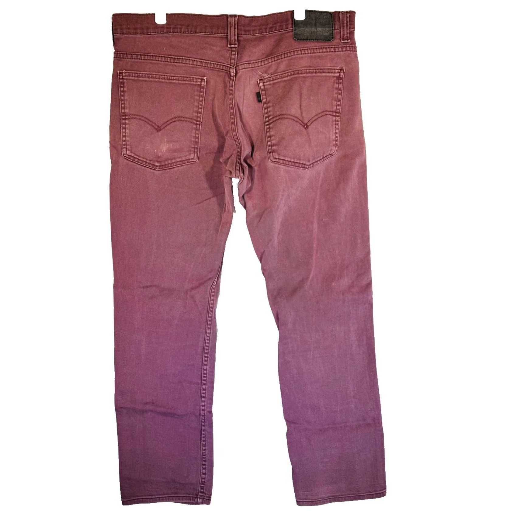 Levi's Levi's 501 Jeans Mens 36x32 Red Medium Wash Straight Denim Button Fly Classic Fit Size US 36 / EU 52 - 6 Thumbnail
