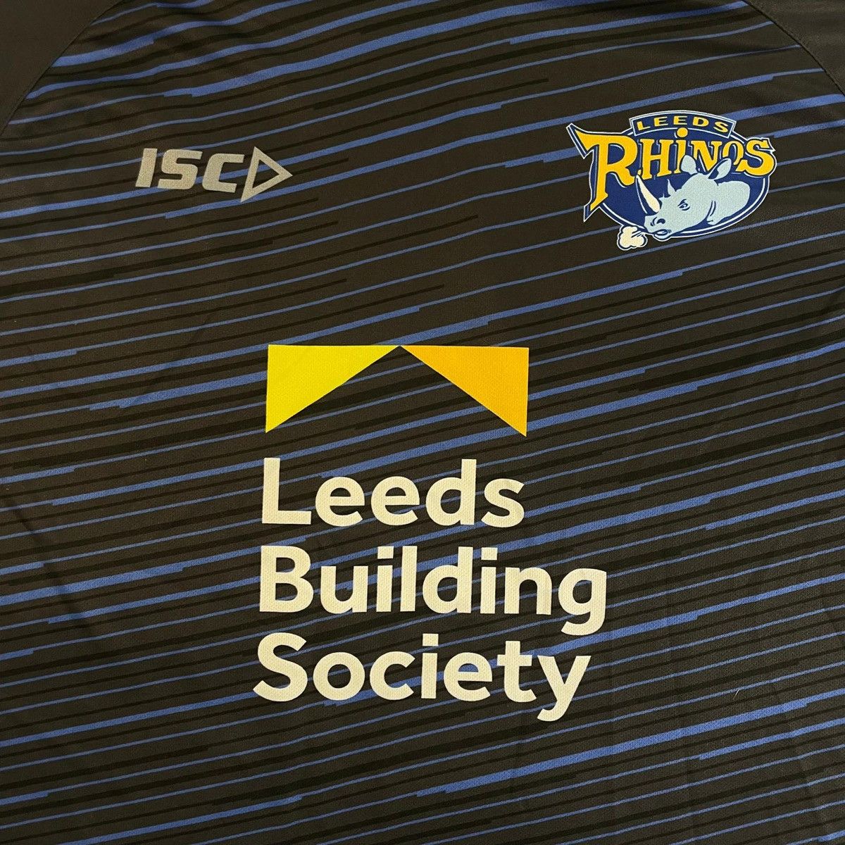 Other Leeds rhinos Building Society navy tee sportswear t-shirt Size US XL / EU 56 / 4 - 6 Thumbnail