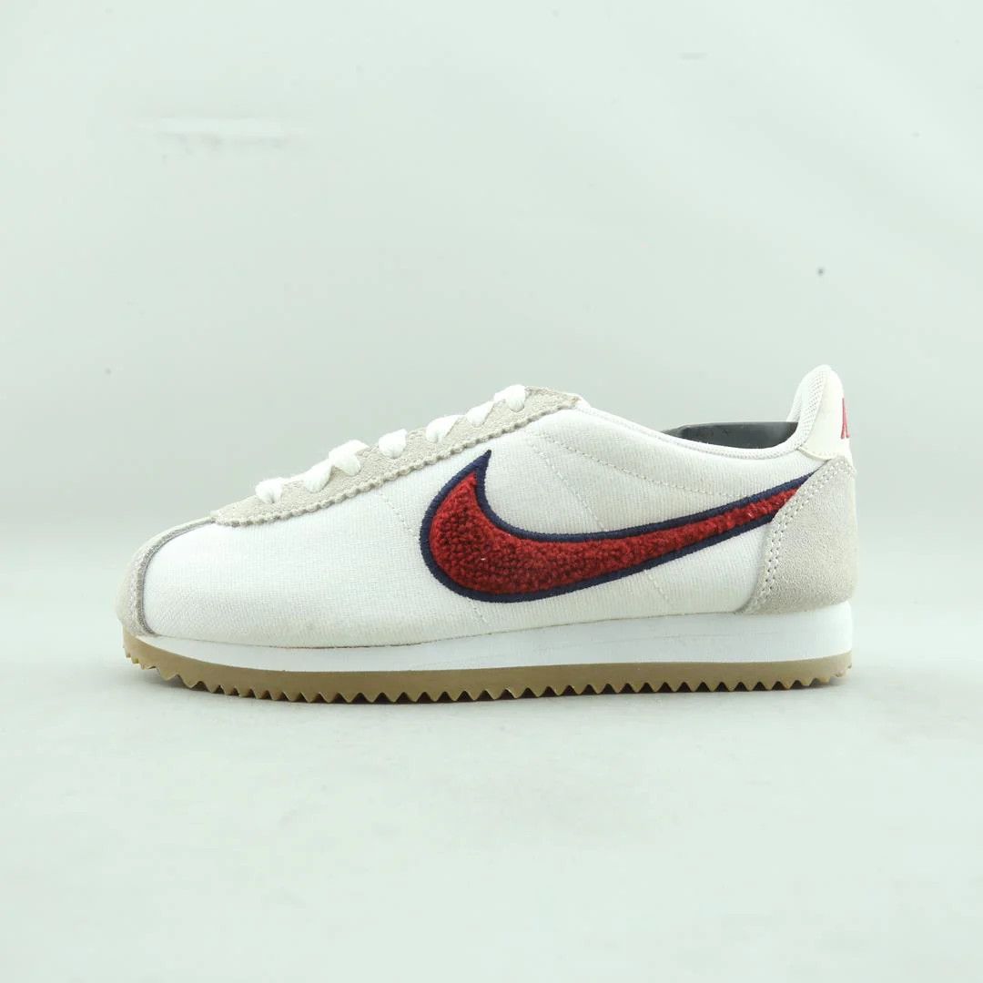 Nike Nike Classic Cortez Chenille Swoosh Red Crush sneakers white Size US 5 / EU 37 - 1 Thumbnail