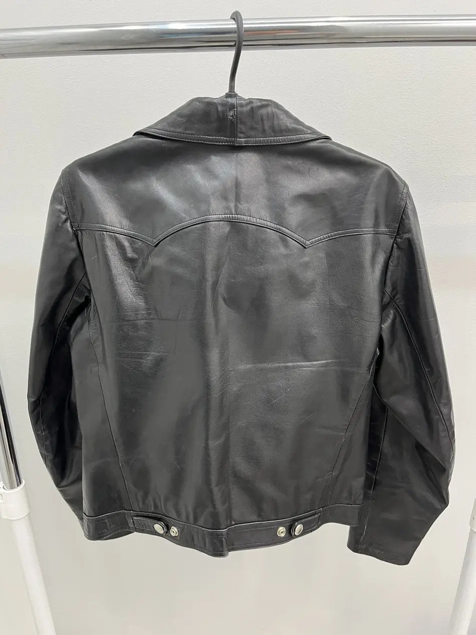 Vintage Vintage 70s Lampo Renard Roma Italian Leather Biker Jacket Size M / US 6-8 / IT 42-44 - 2 Thumbnail