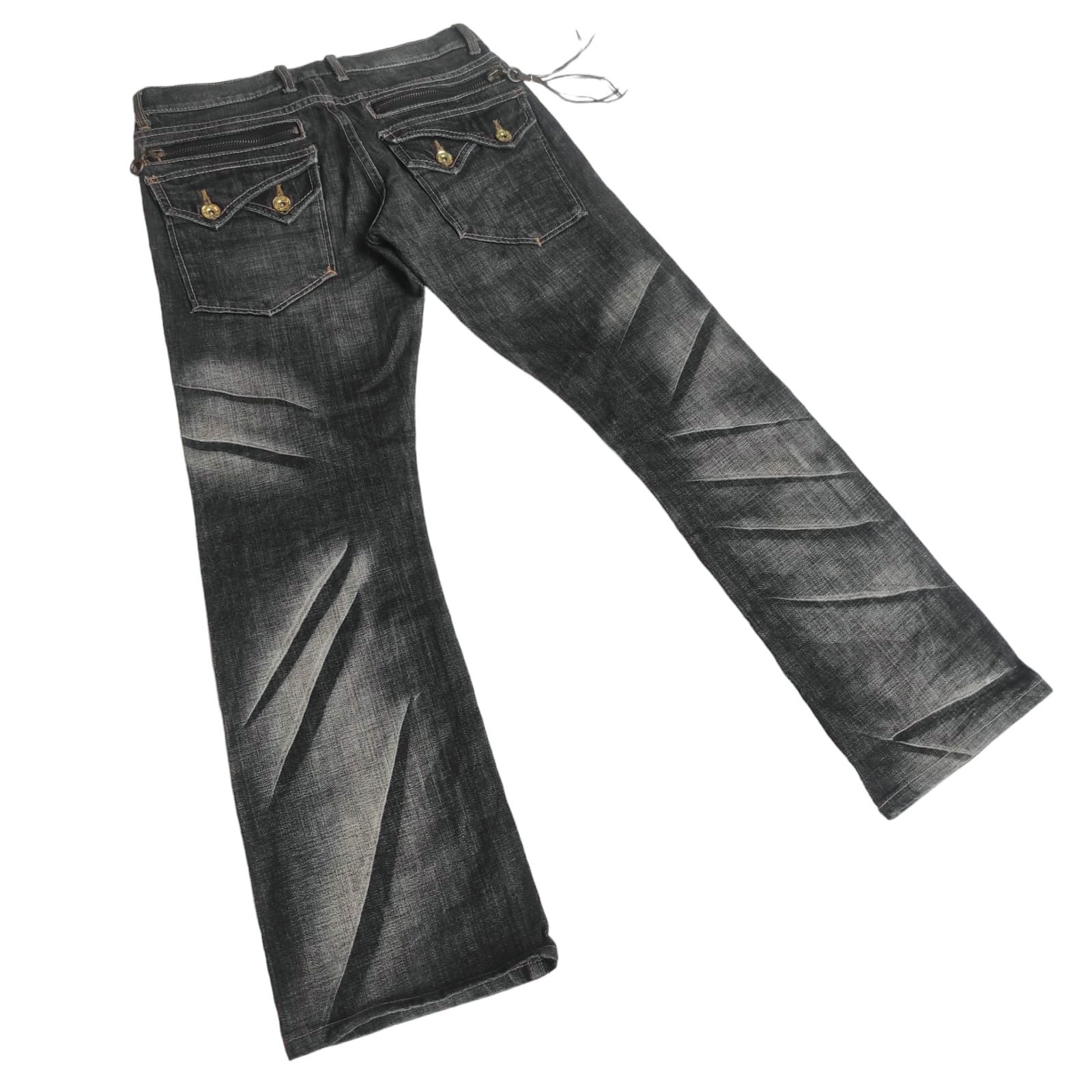 Hysteric Glamour Vintage Gold Line Apestein Rare Design Flare Jeans Size US 30 / EU 46 - 3 Thumbnail