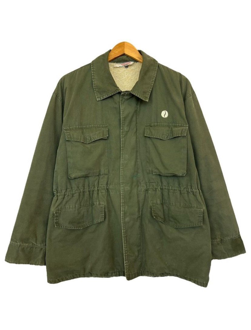 Vintage Vintage 80s M 65 Military Field Jacket Fleece Green Size US L / EU 52-54 / 3 - 1 Thumbnail