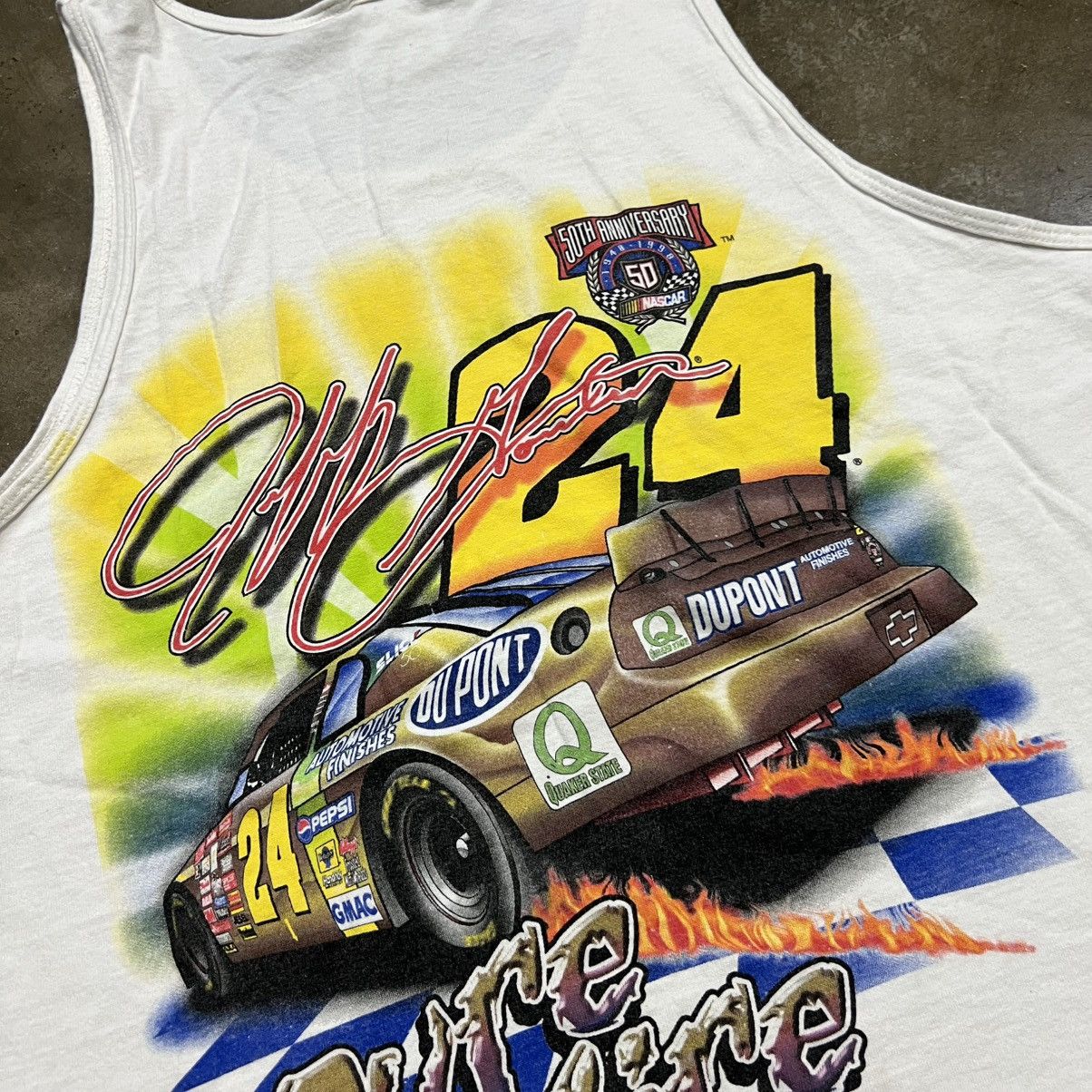 NASCAR Vintage 90s Jeff Gordon NASCAR Tank Top Chromalusion Racing Size US L / EU 52-54 / 3 - 7 Thumbnail