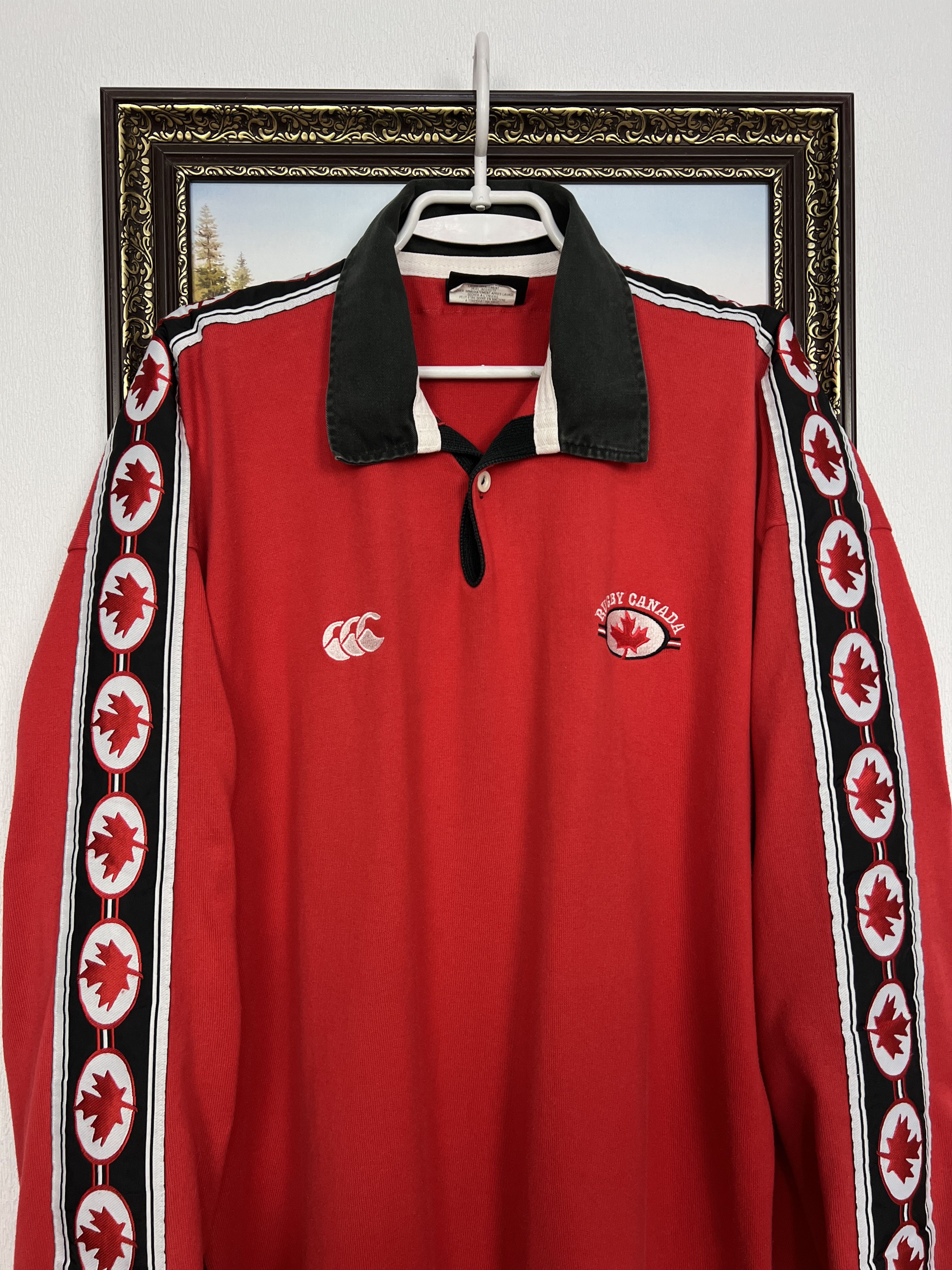 Vintage Canterbury Canada Rugby Union Long Sleeve Jersey Trikot Size US XXL / EU 58 / 5 - 2 Thumbnail