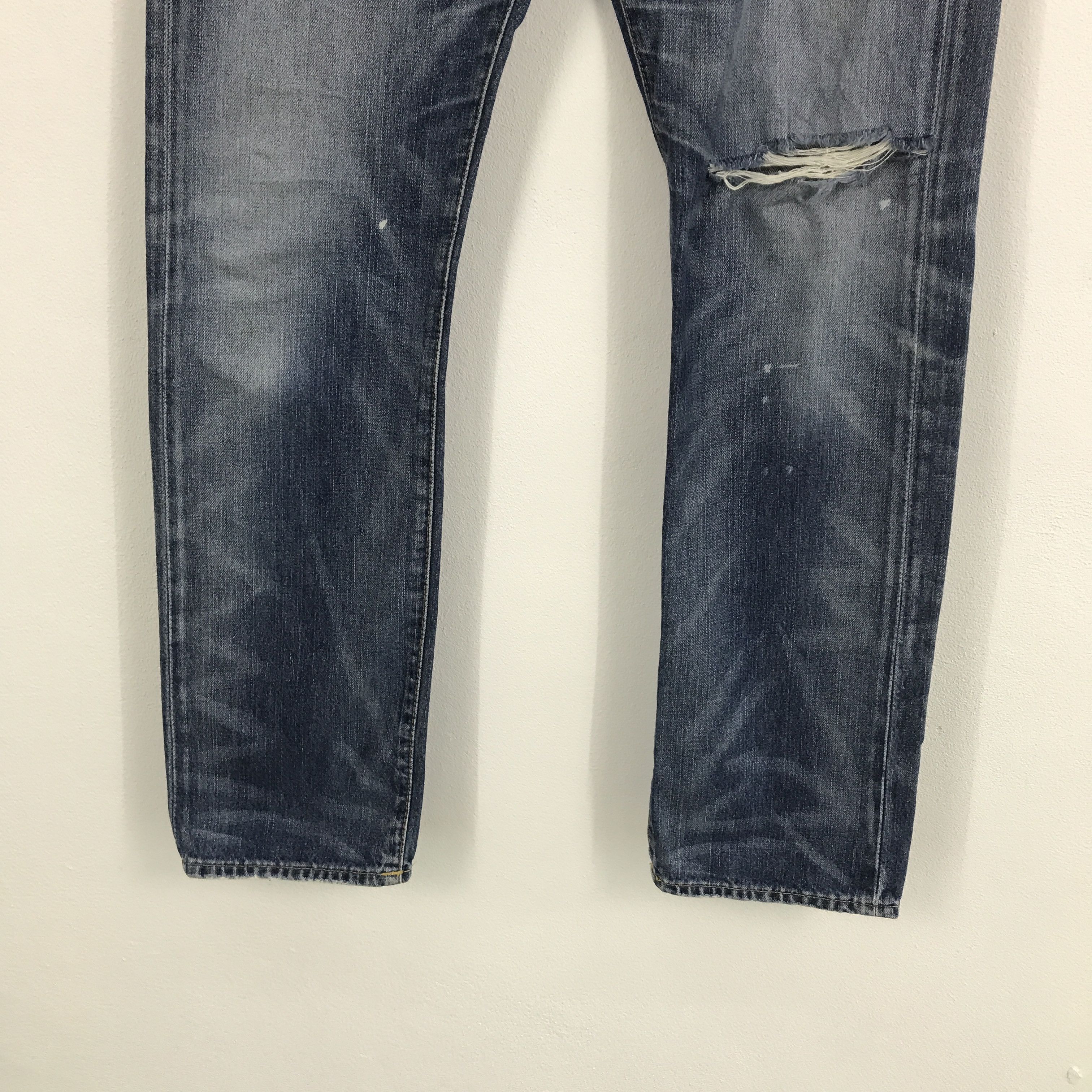 Polo Ralph Lauren Vtg Polo ralph lauren distressed light Denim jeans Size US 32 / EU 48 - 4 Thumbnail