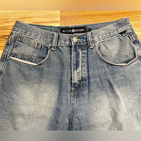 Enyce Vintage 90s Y2K Enyce Skate Hip Hop Baggy Jean Shorts Jorts Size US 36 / EU 52 - 2 Thumbnail
