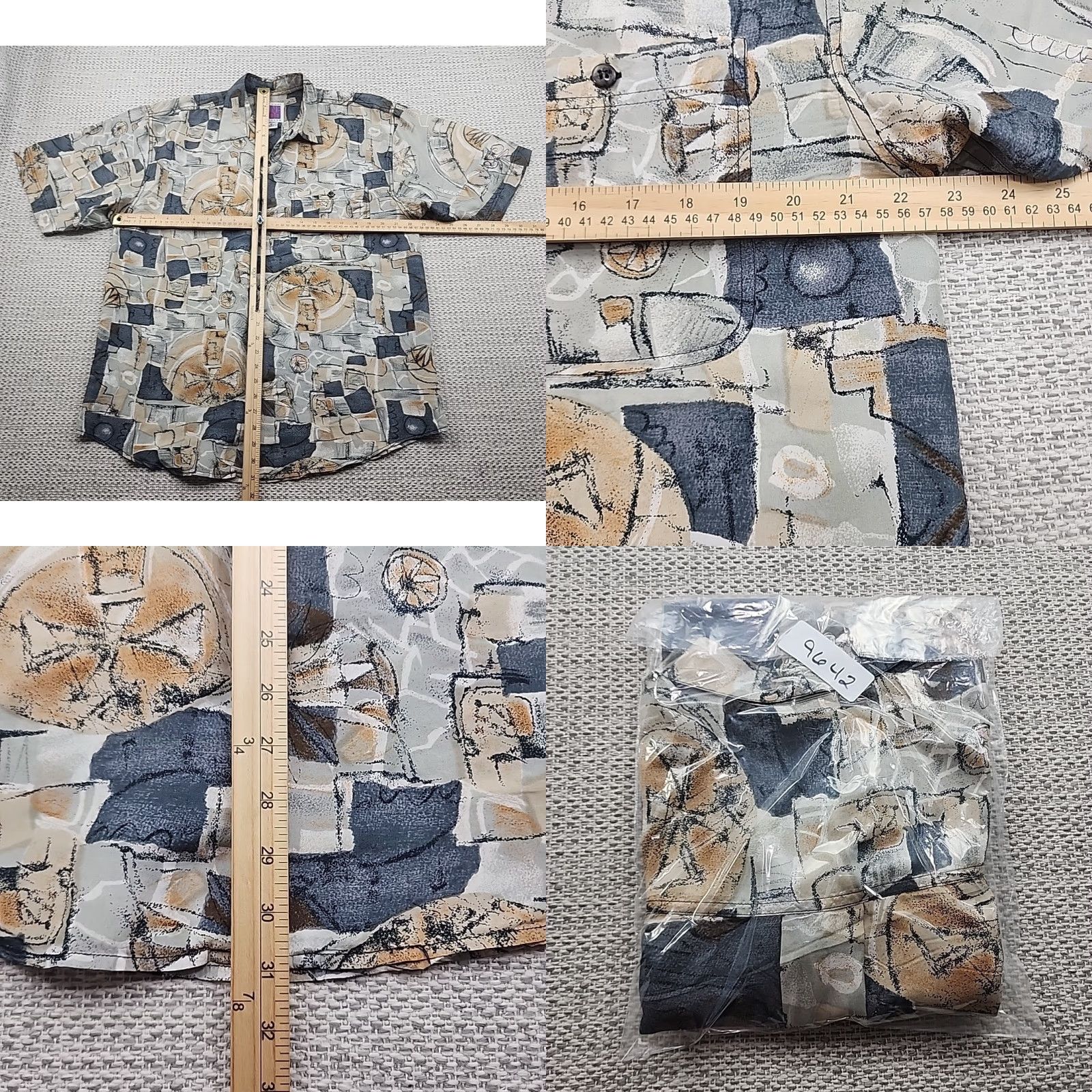 Etro VINTAGE One 800 100% Silk Shirt Mens M Abstract Retro Disco Baggy Culture AOP Size US M / EU 48-50 / 2 - 8 Thumbnail