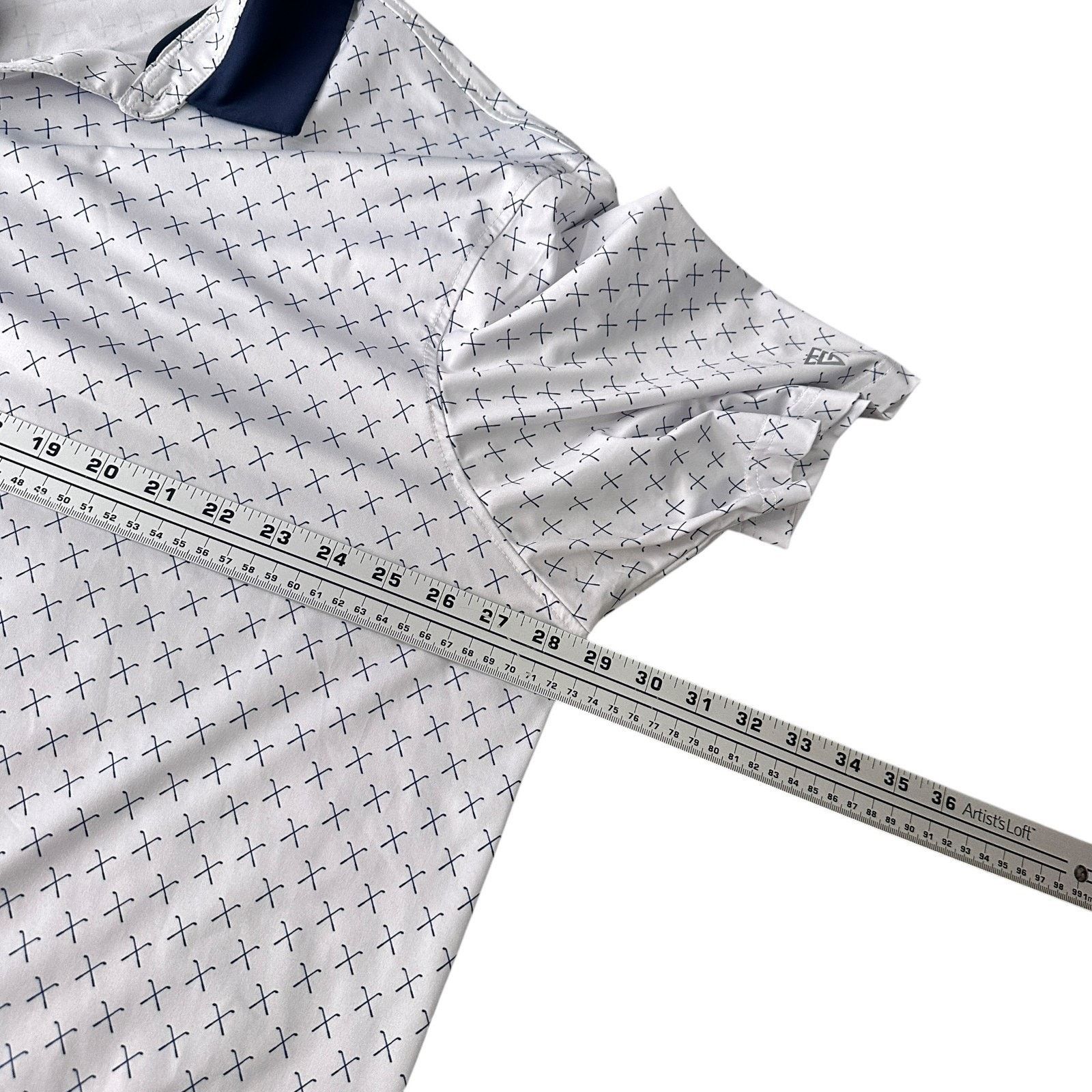 Other Maelreg Polo Shirt Men 3XL Blue White Golf Club Performance Size US XXL / EU 58 / 5 - 8 Thumbnail