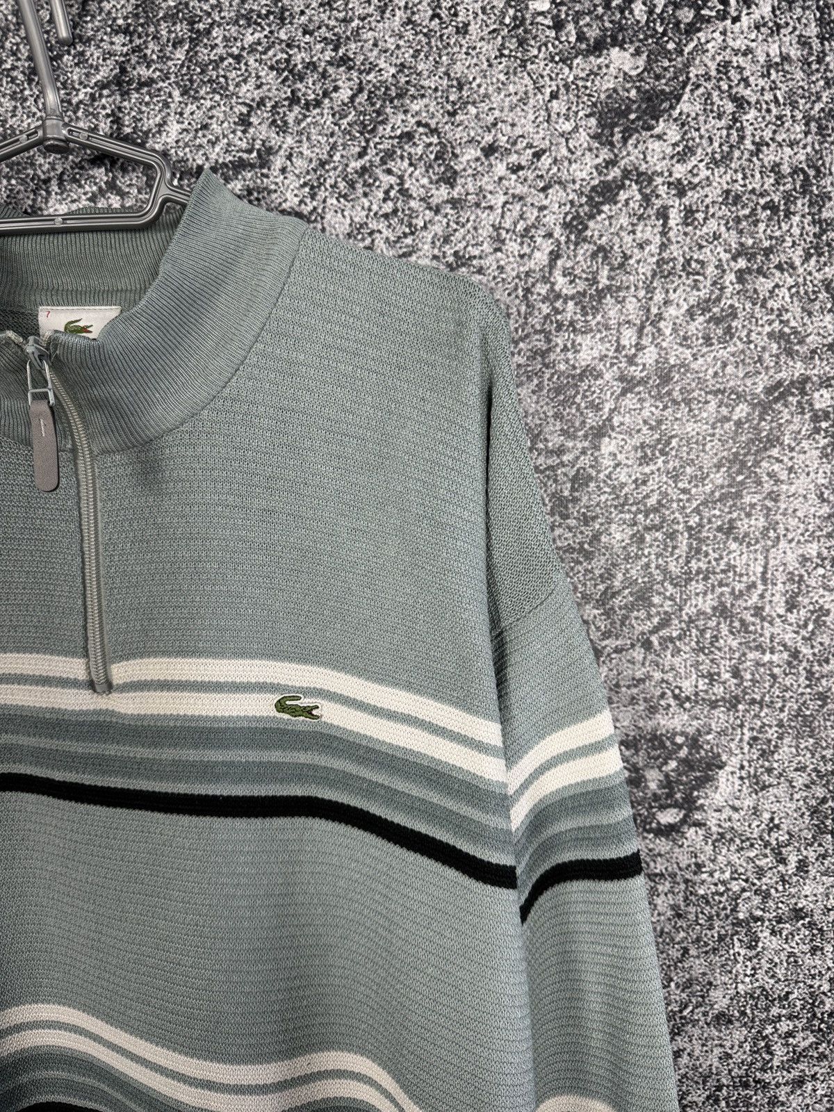 Lacoste Men’s Lacoste 1/4 Pullover Vintage 90s Sweatshirt Size 7 Size US XXL / EU 58 / 5 - 2 Thumbnail