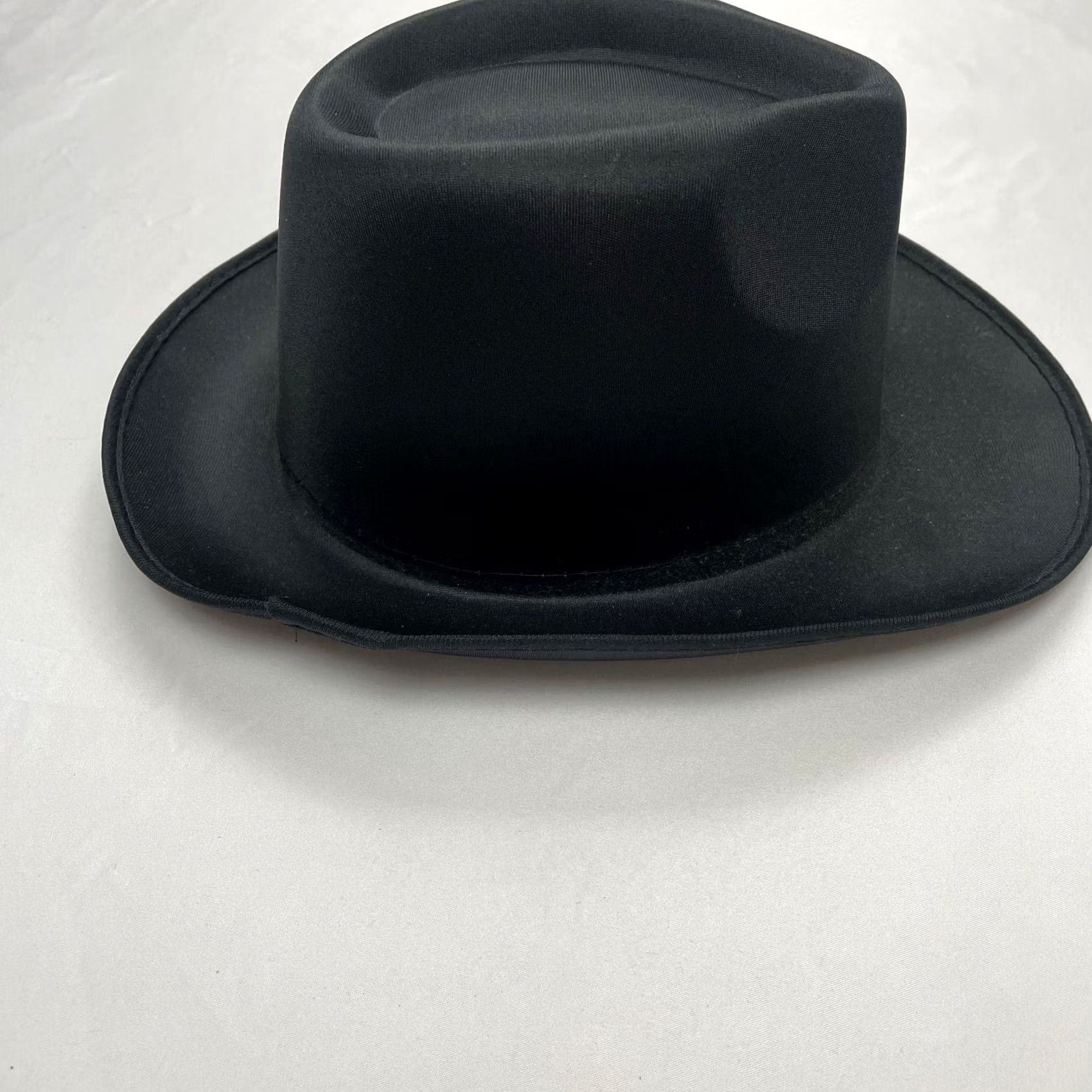 Vintage Squirrel Products Gangster Costume Hat Black Polyester Bowler/Derby Adult Unisex 14 and Up Size ONE SIZE - 5 Thumbnail