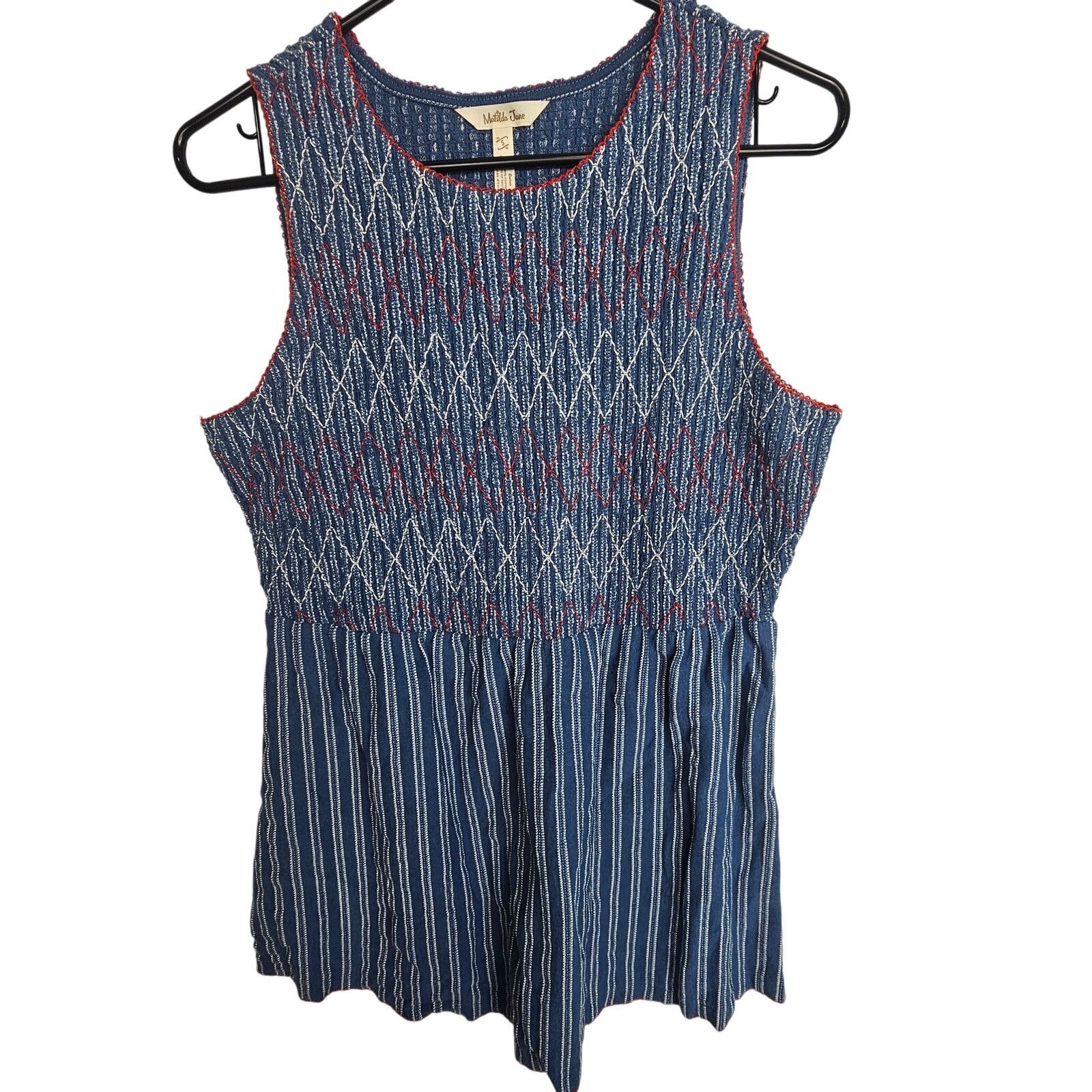 Matisse Matilda Jane Enchanted Garden Roxie Striped Smocked Tank S Size S / US 4 / IT 40 - 1 Thumbnail