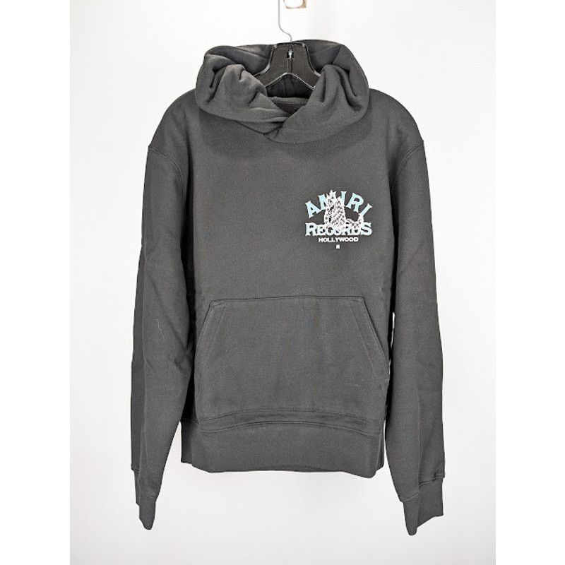 Amiri o1rshd1 Records Wolf Hoodie in Black Size US S / EU 44-46 / 1 - 1 Thumbnail