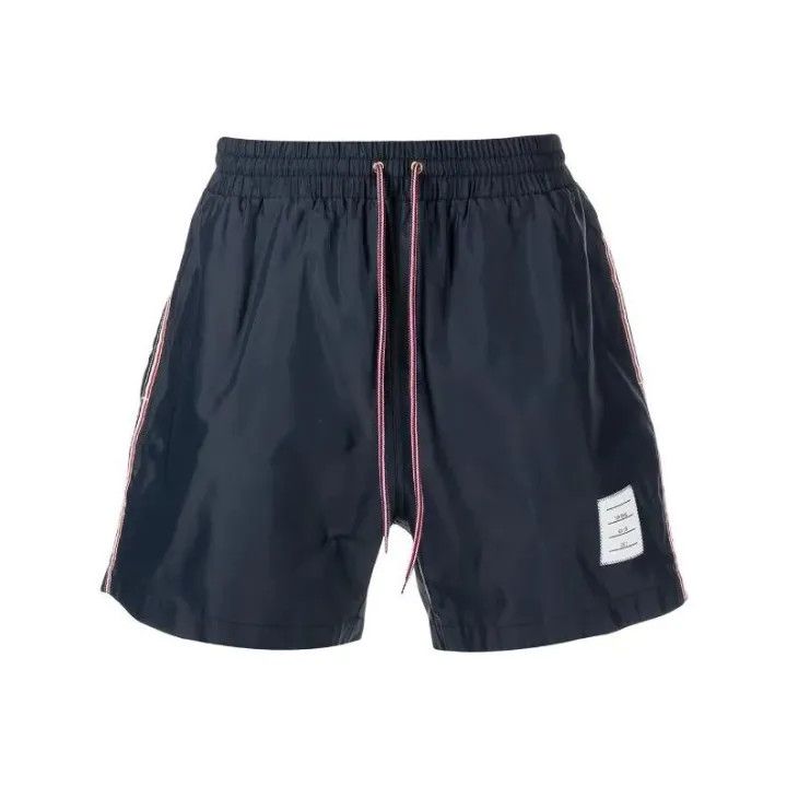 Thom Browne Thom Browne Blue Striped Swim Trunks for Men 0079 Size US 26 / EU 42 - 1 Thumbnail