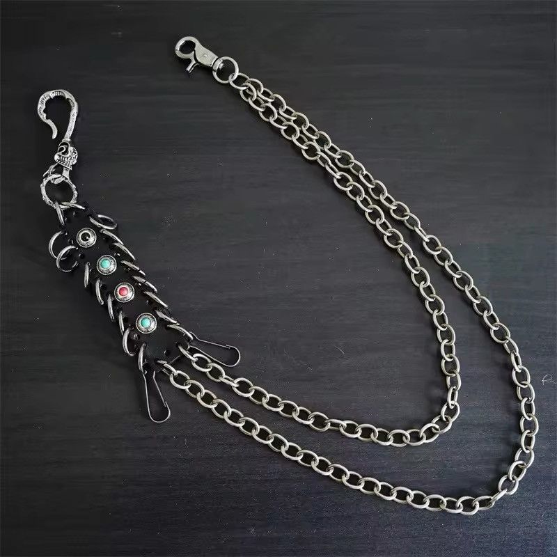 Jewelry Punk genuine leather Pants Chain Size ONE SIZE - 1 Thumbnail