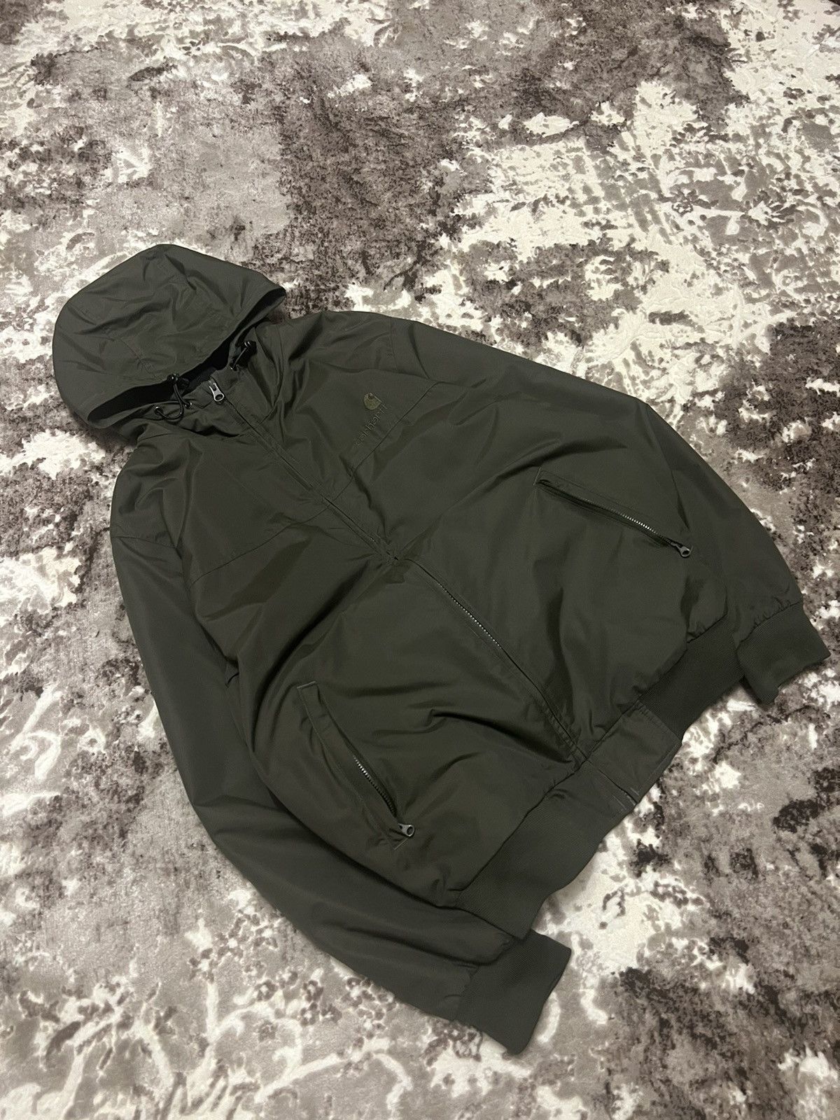 Carhartt × Vintage Vintage Carhartt fleece hooded Jacket y2k size L Size US L / EU 52-54 / 3 - 1 Thumbnail