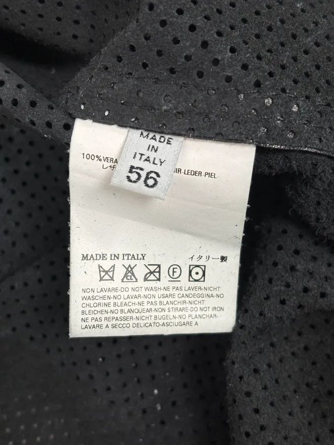 Maison Margiela SS2007 Maison Martin Margiela Black Perforated Leather Jacket Size US L / EU 52-54 / 3 - 12 Thumbnail