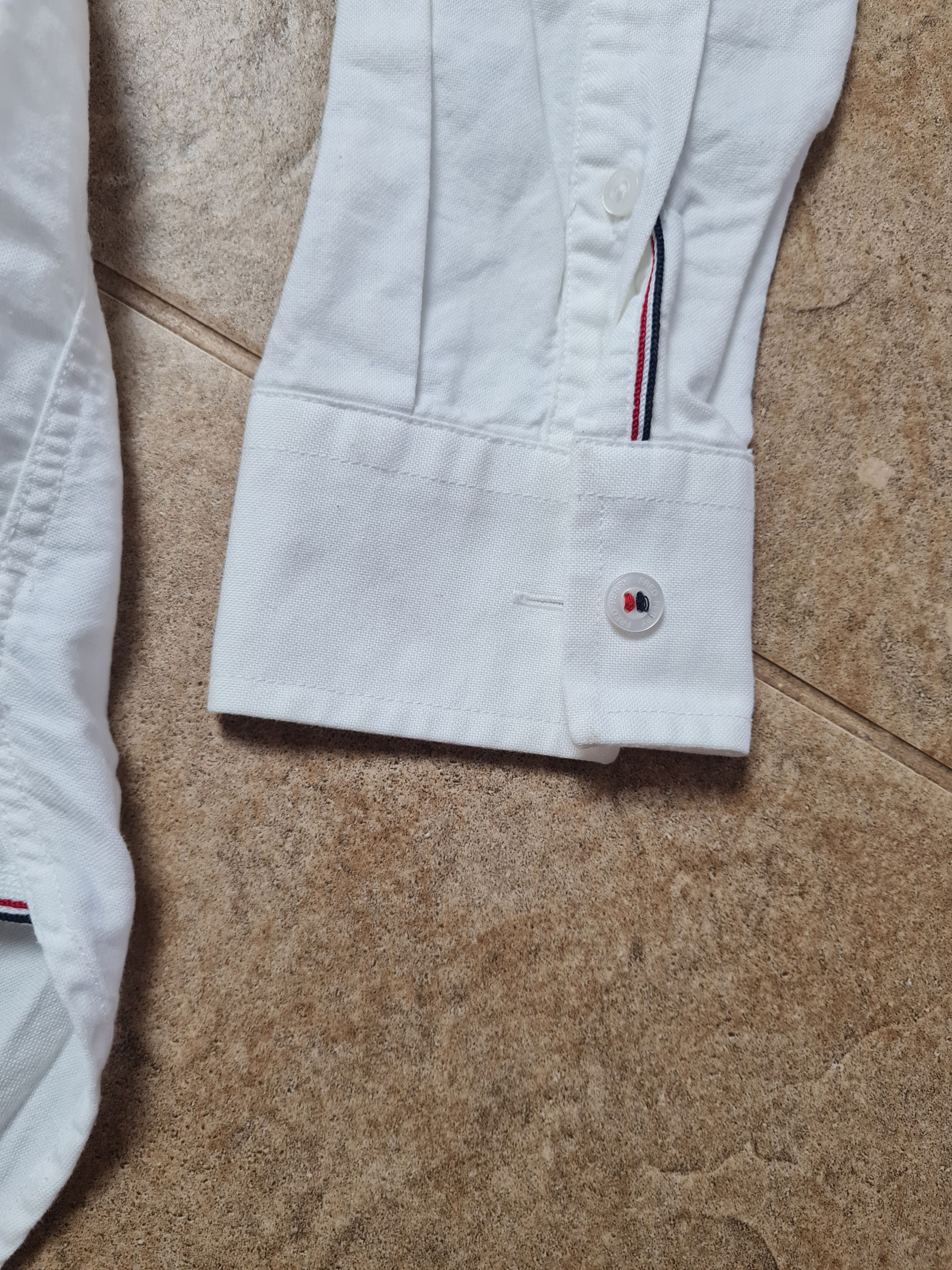 Fred Perry Fred Perry Oxford Shirt White Long Sleeve Cotton Button Down Size US M / EU 48-50 / 2 - 6 Thumbnail