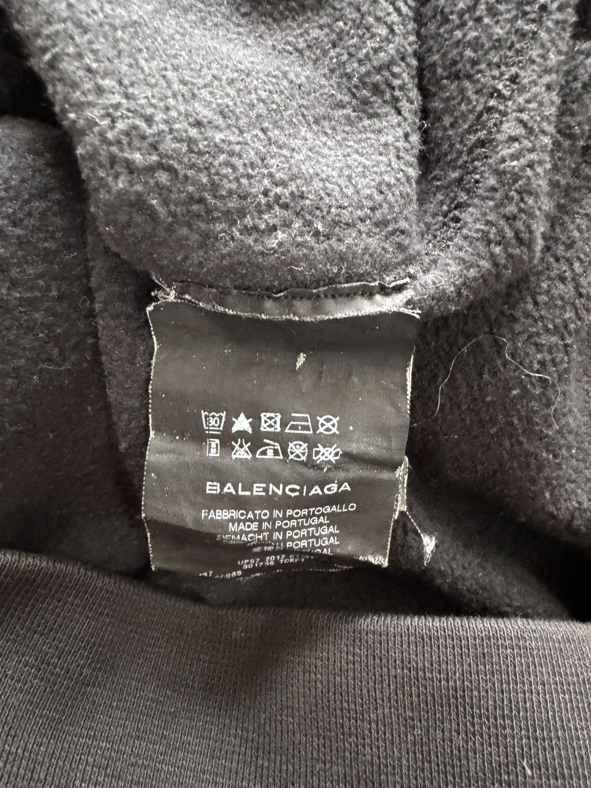 Balenciaga Balenciaga Sweatshirt 2012 Black XL Size US XL / EU 56 / 4 - 3 Thumbnail