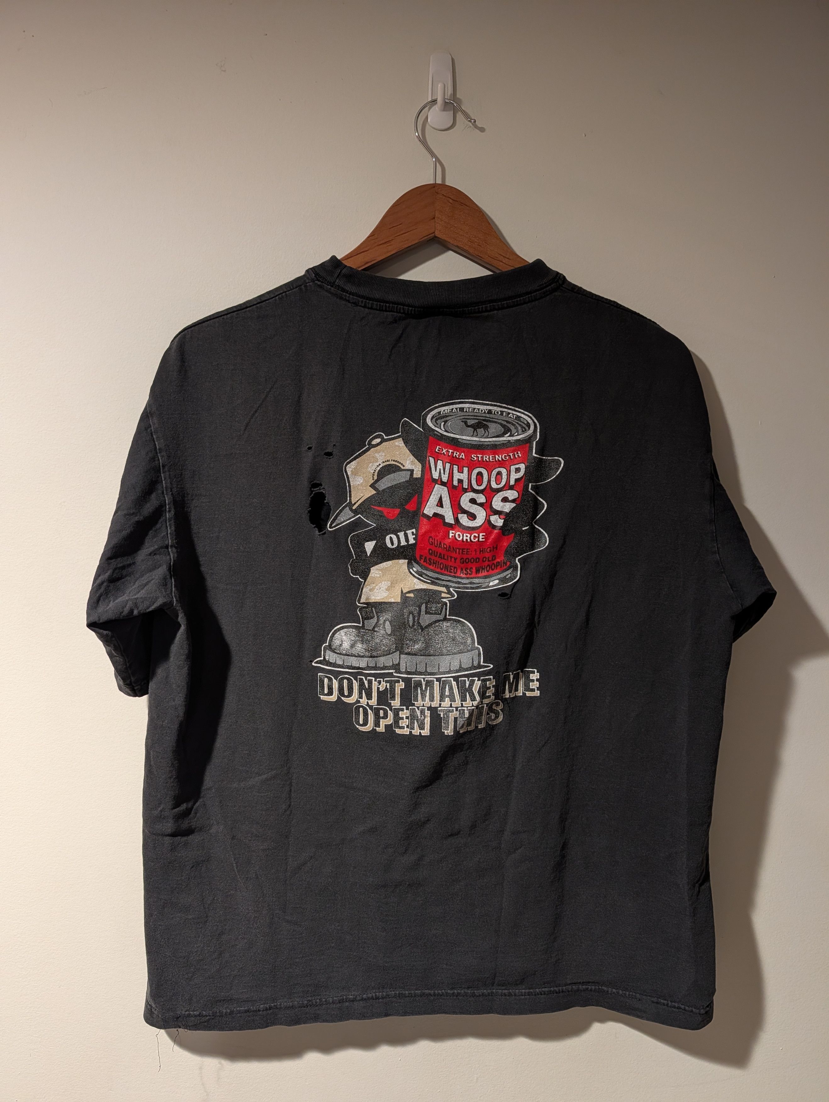 Vintage Vintage Y2K Whoop Ass Operation Freedom Military Tee Size US L / EU 52-54 / 3 - 1 Thumbnail
