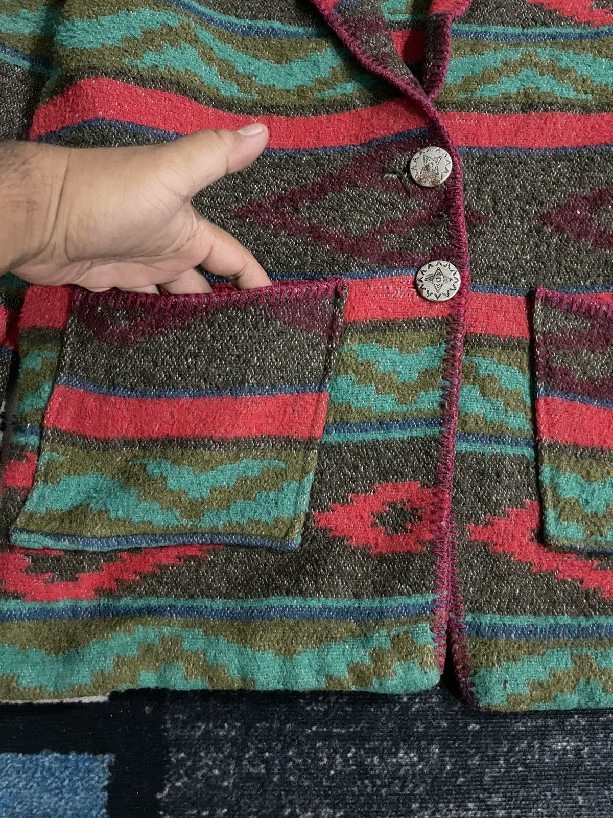 Vintage Vintage Miller Stockman Navajo Design Wool Jacket Size US L / EU 52-54 / 3 - 7 Thumbnail