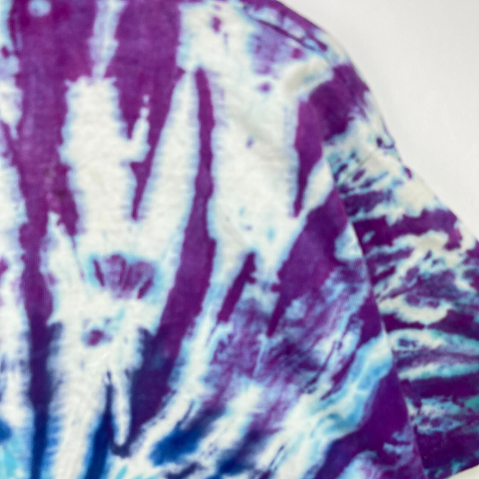 Fruit Of The Loom Vintage 90s Tie Dye Liquid AOP T Shirt Hippie XL Size US XL / EU 56 / 4 - 11 Thumbnail