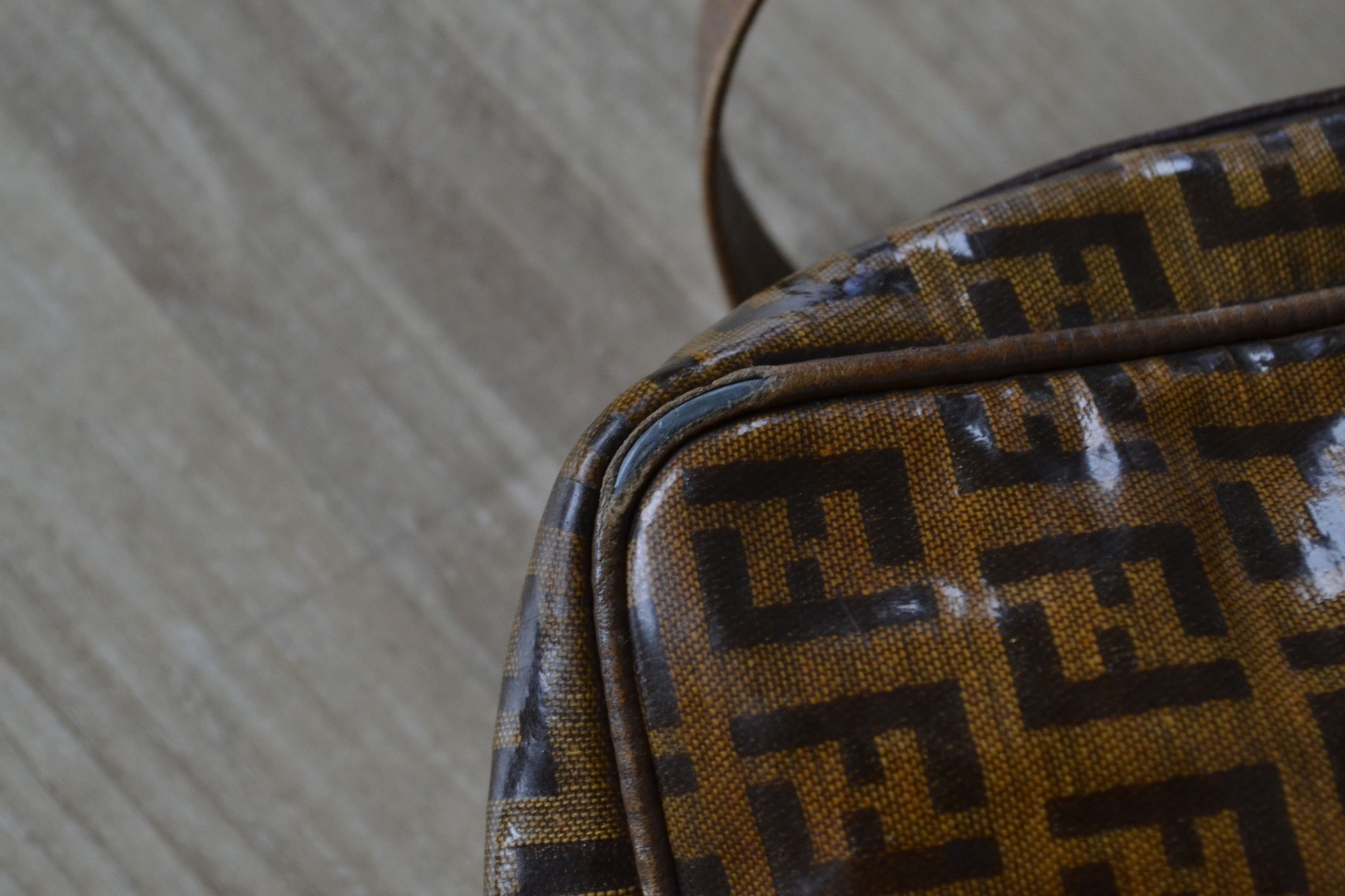 Fendi FENDI Crossbody Bag Clutch Brown FF 90s Zip Logo Monogram Size ONE SIZE - 8 Thumbnail