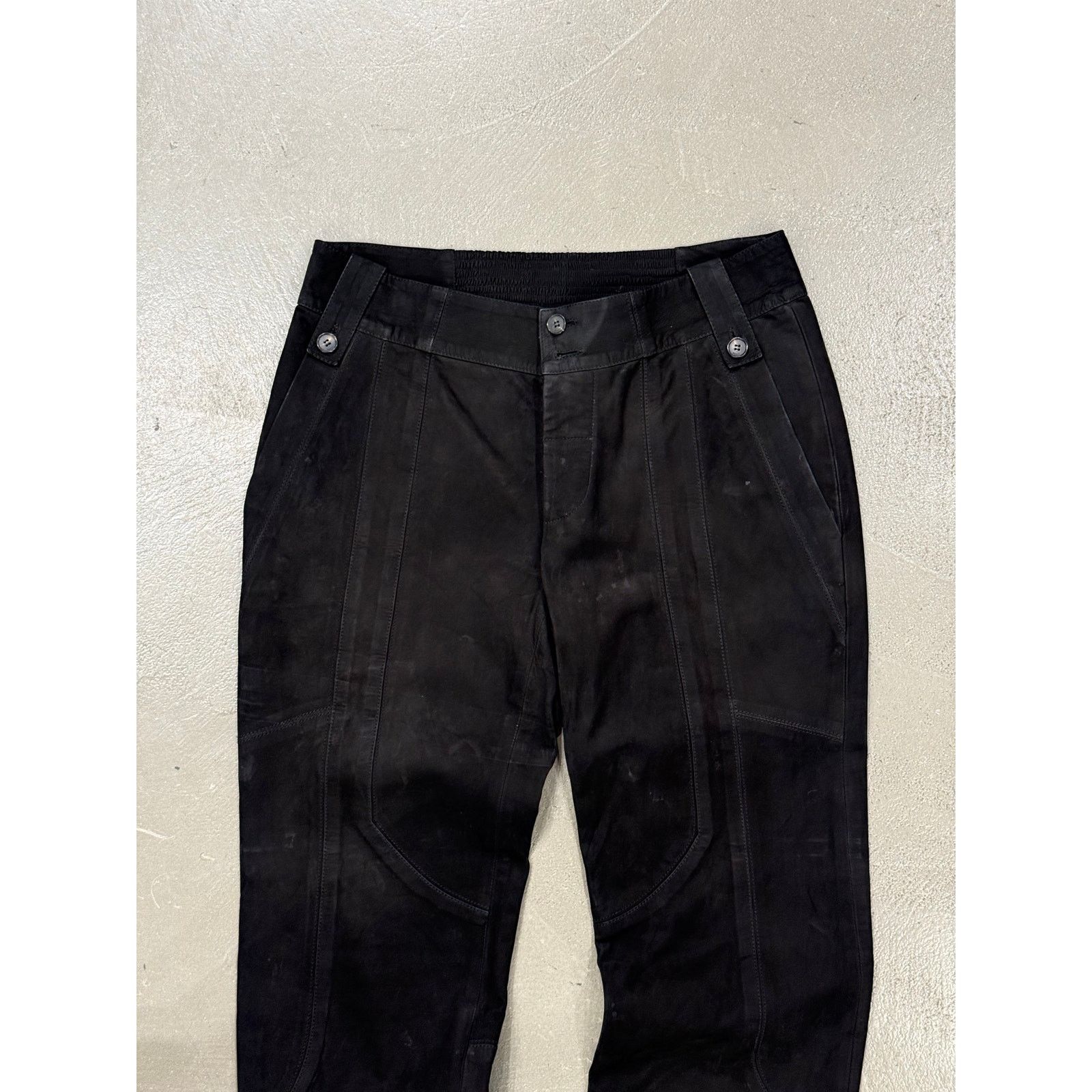 Gucci 2000s Gucci by Tom Ford paneled moto leather pants Size 27" / US 4 / IT 40 - 3 Thumbnail