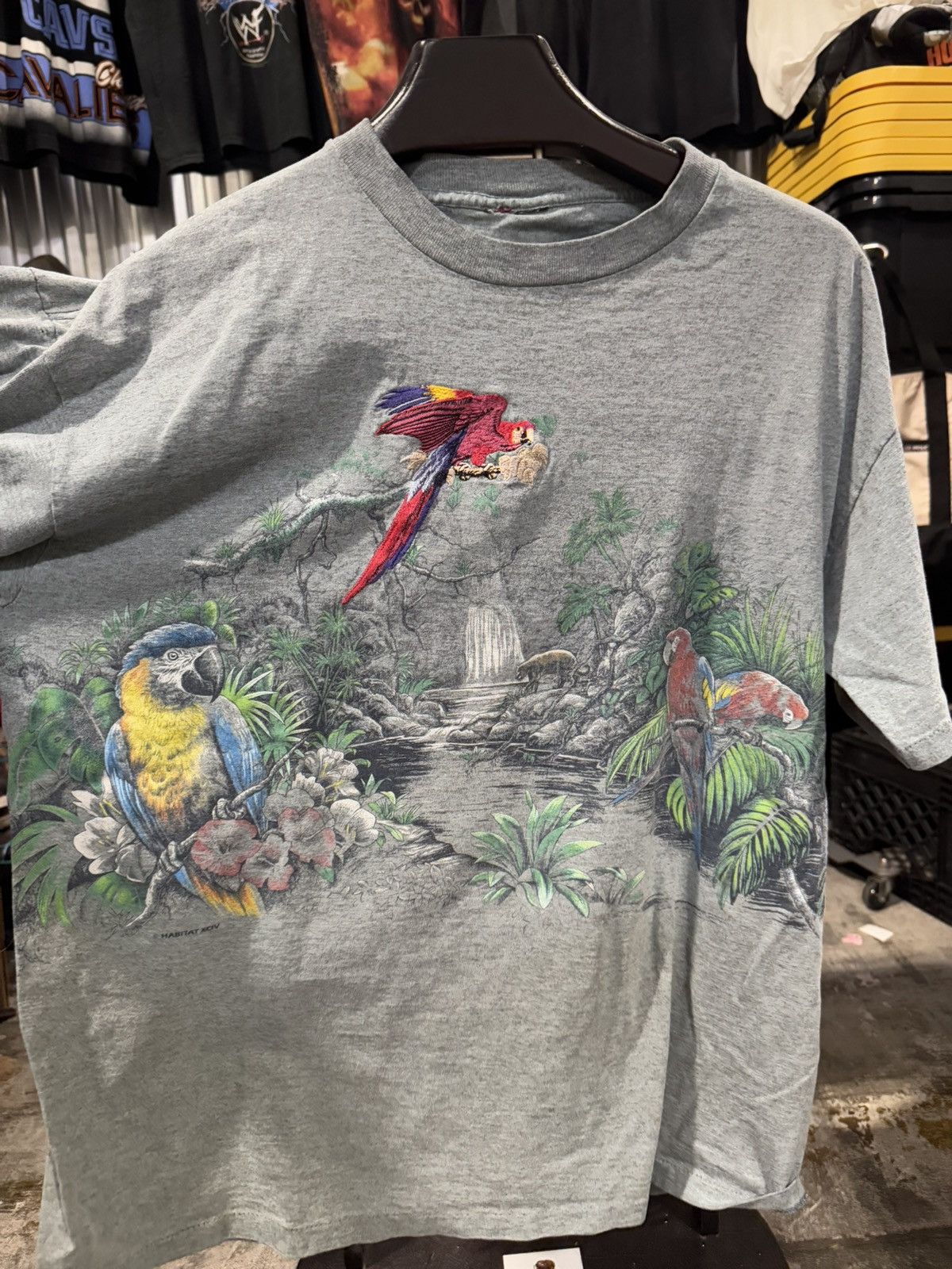 Rainforest 90s Single Stitch Vintage Rainforest Cafe AOP Tee XL Size US XL / EU 56 / 4 - 2 Thumbnail