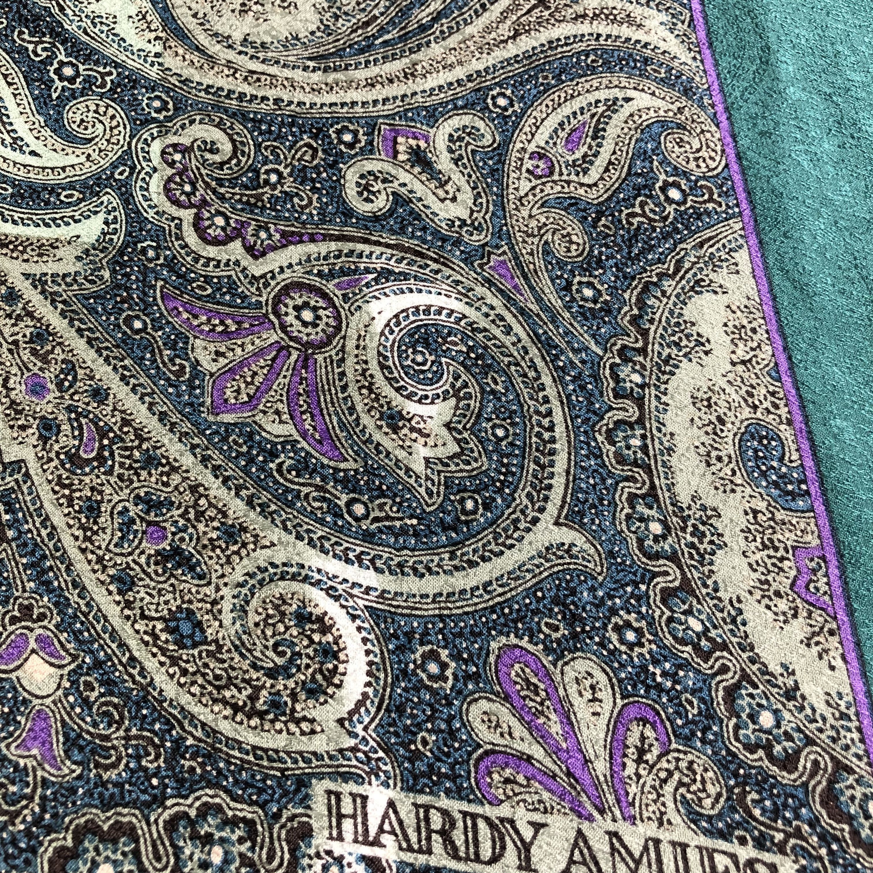 Hardy Amies Vintage Hardy Amies Paisley Silk Scarf M713 Size ONE SIZE - 4 Thumbnail