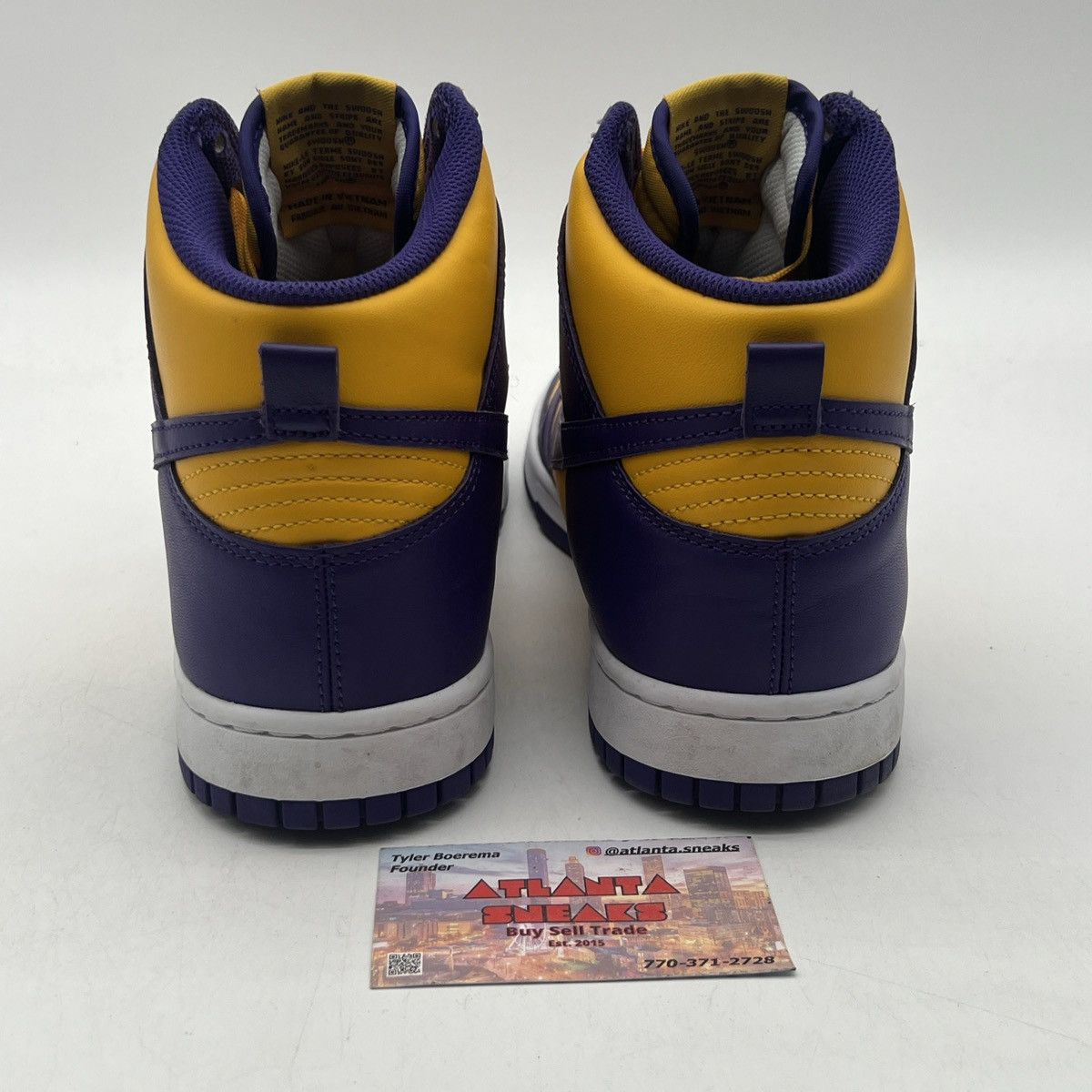 Nike Nike dunk high lakers Size US 11 / EU 44 - 3 Thumbnail